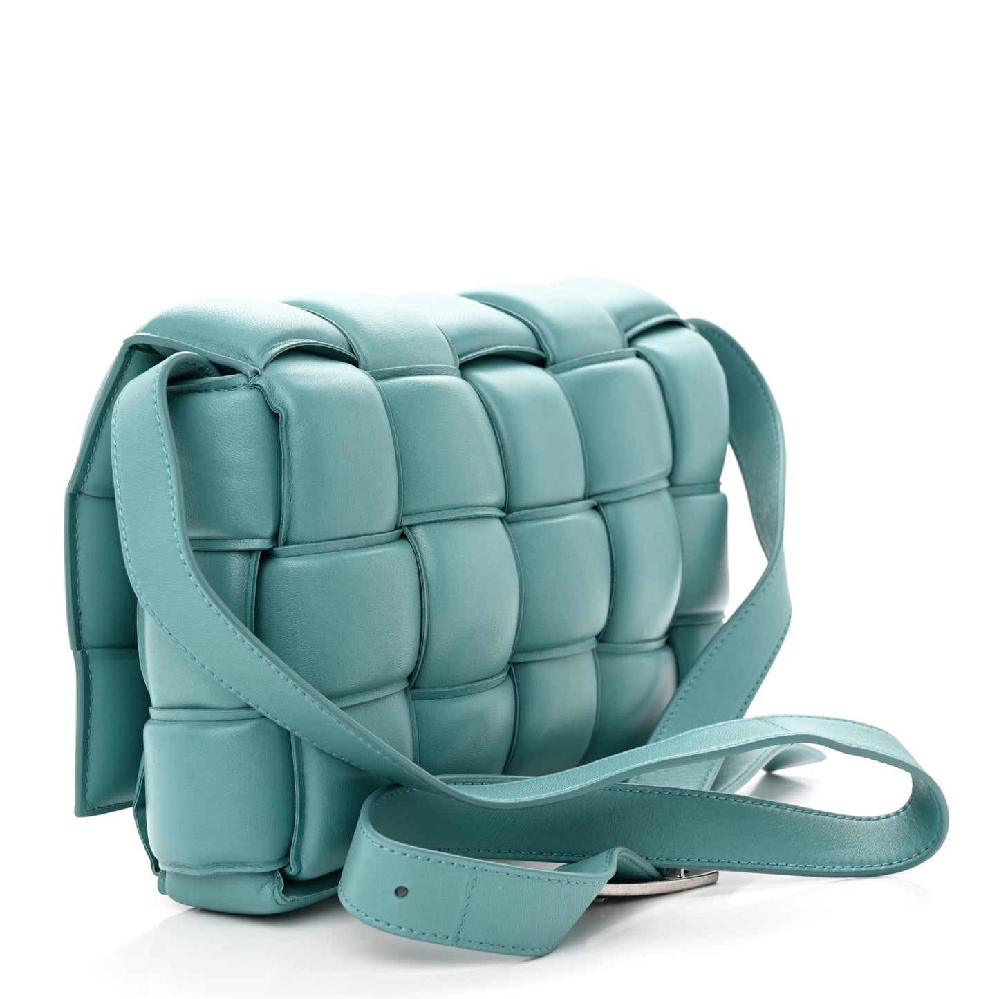 Nappa Maxi Intreccio Padded Cassette Crossbody Bag