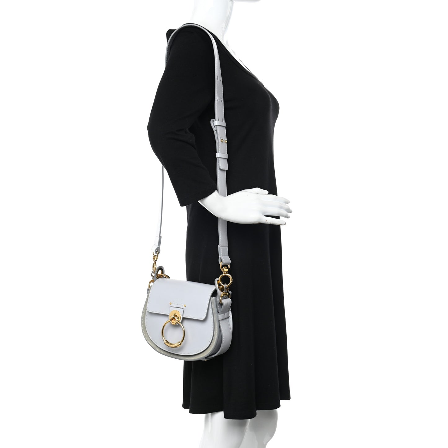 Calfskin Small Tess Bag Light Cloud