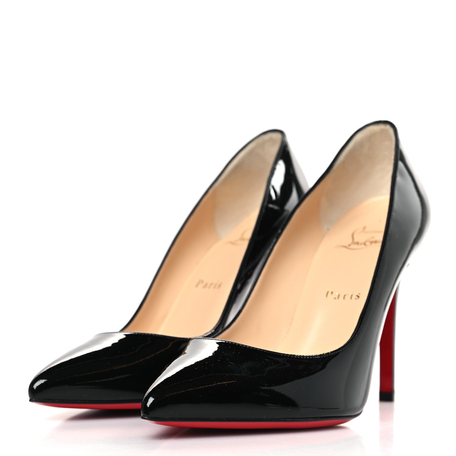 Christian Louboutin Patent Pigalle 100 Pumps 38 Black 3 of 8