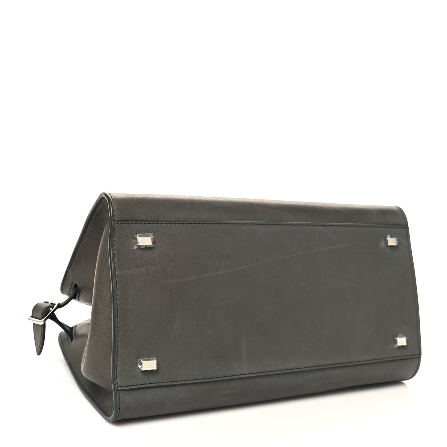 Polished Saddle Calfskin Soft Margaux 12 Koala Grey