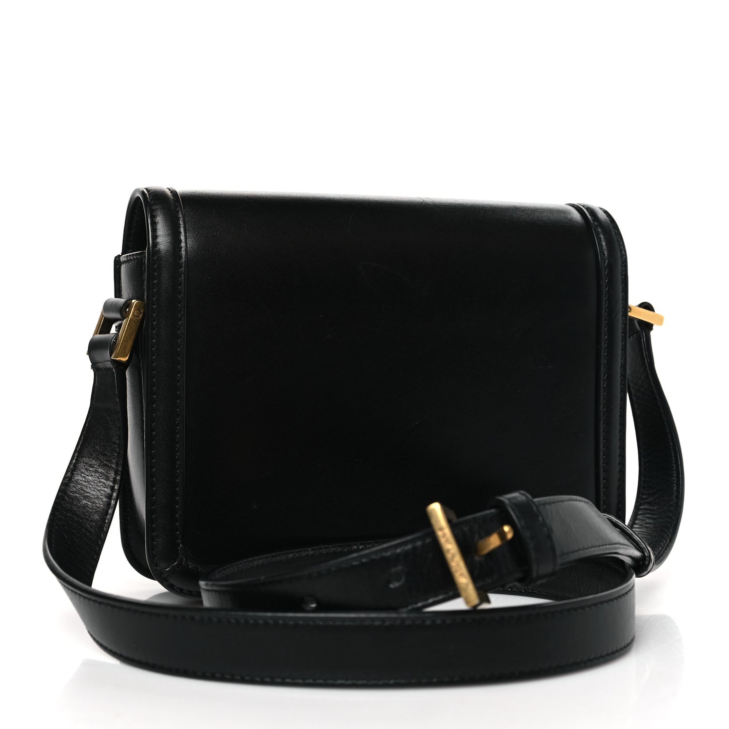 Smooth Calfskin Small Solferino Satchel Black