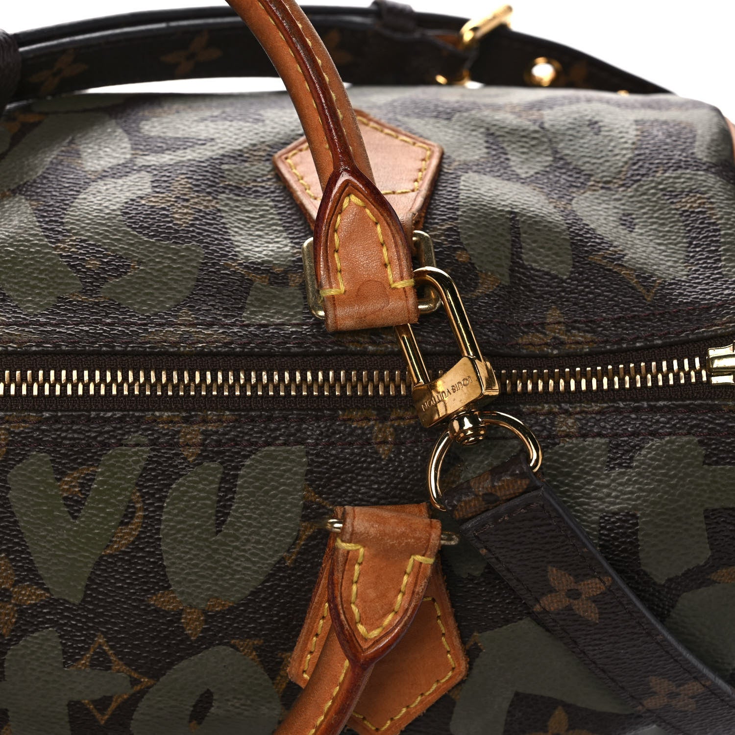 Louis Vuitton Monogram Graffiti Speedy 30 Kaki 20 of 23
