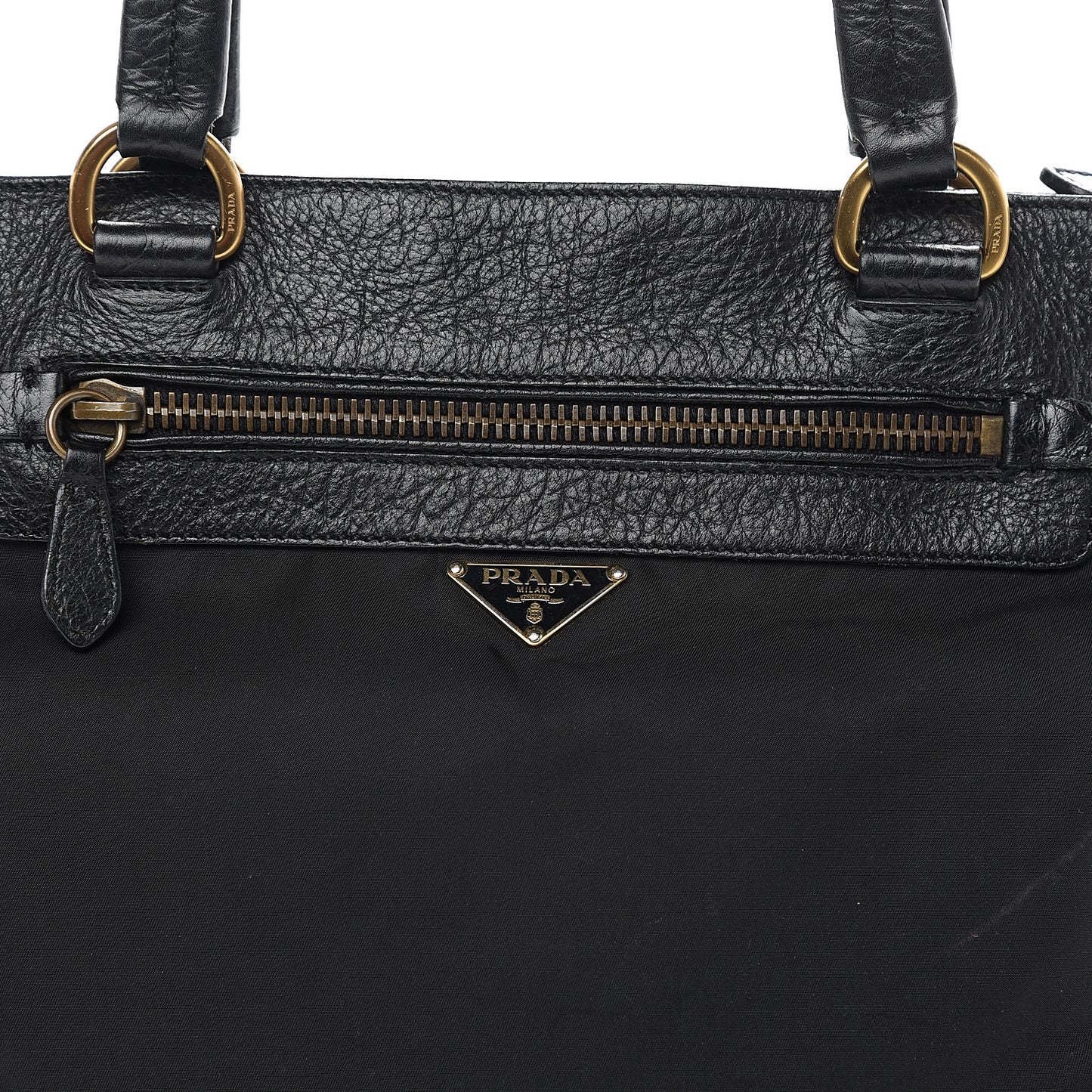 Tessuto Nylon Cervo Deerskin Tote Black