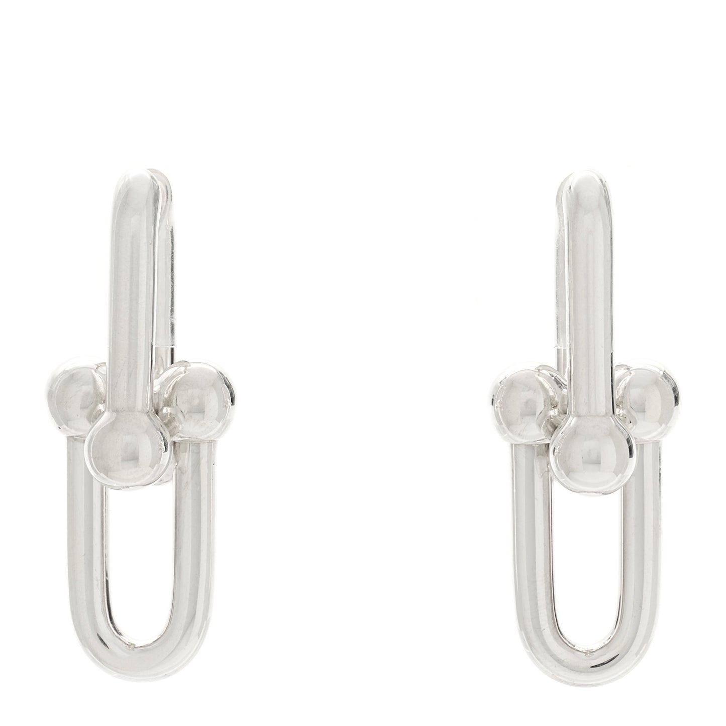 Sterling Silver Large HardWear Link Earrings