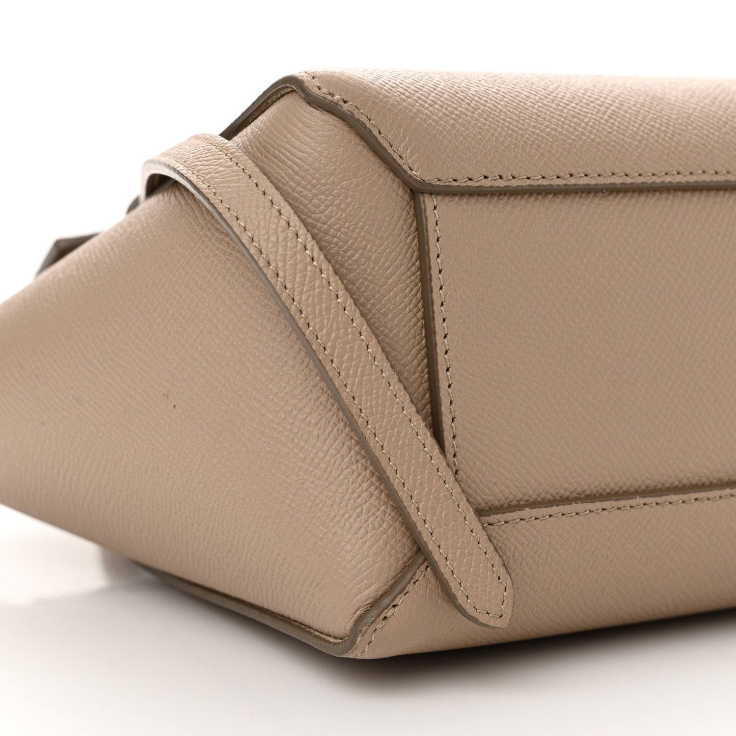Grained Calfskin Nano Belt Bag Light Taupe