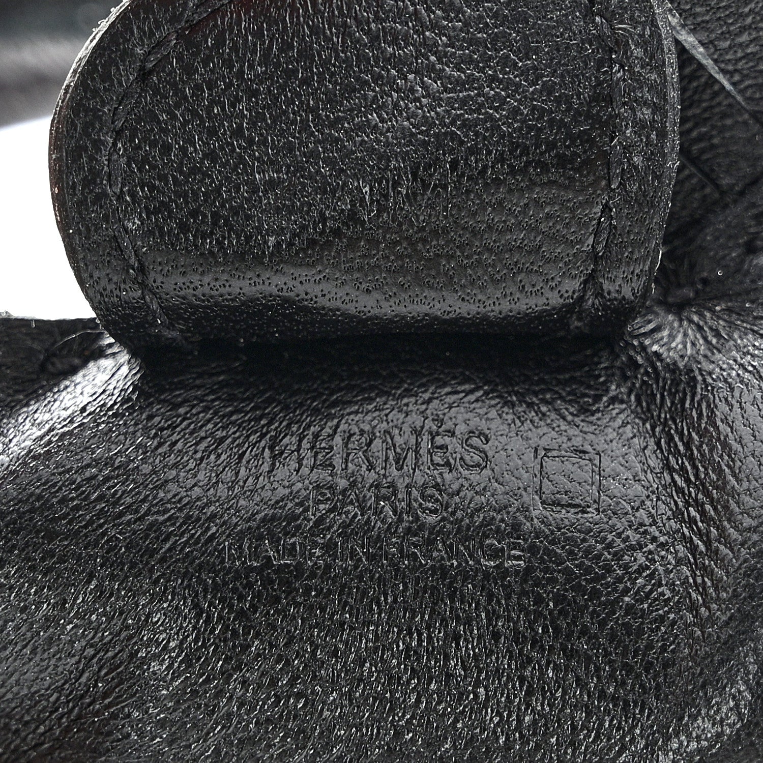 Hermes Milo Lambskin Matte Alligator Touch Grigri Rodeo Horse Bag Charm PM So Black 3 of 4