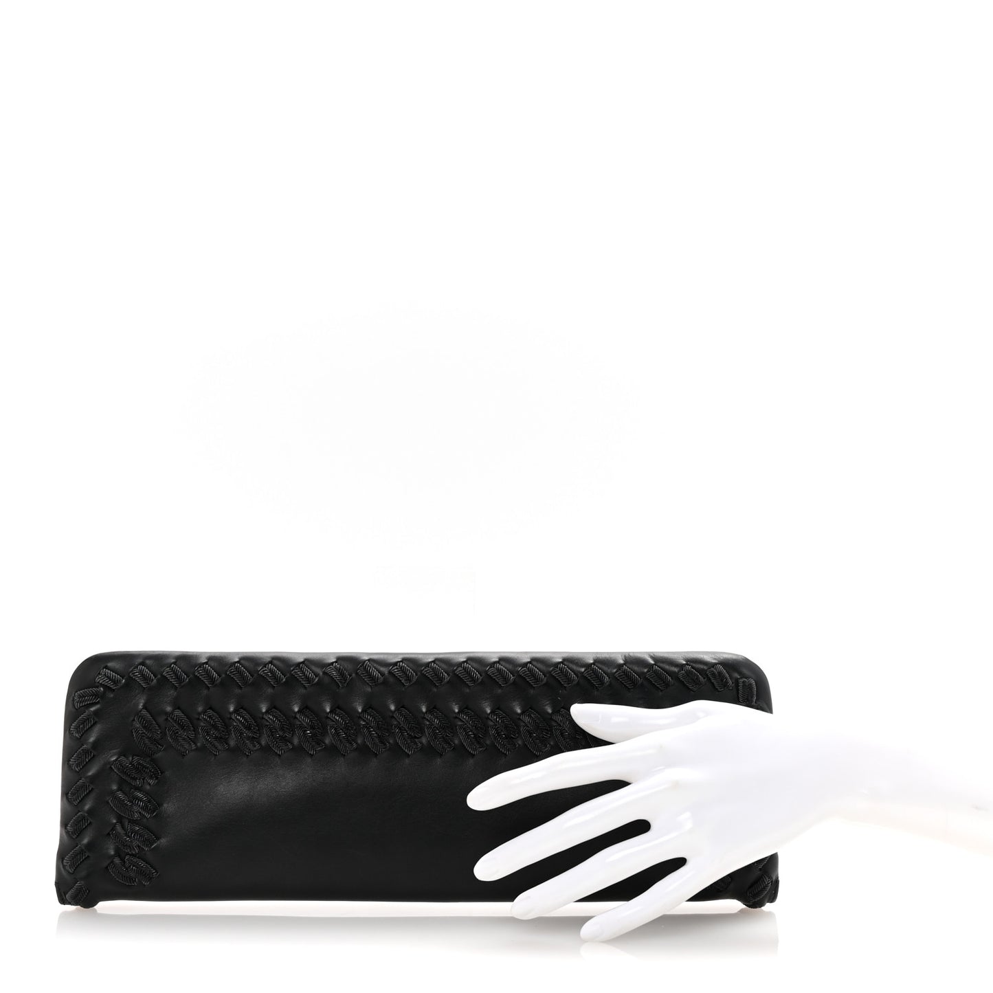 Nappa Intrecciato Long Clutch Black