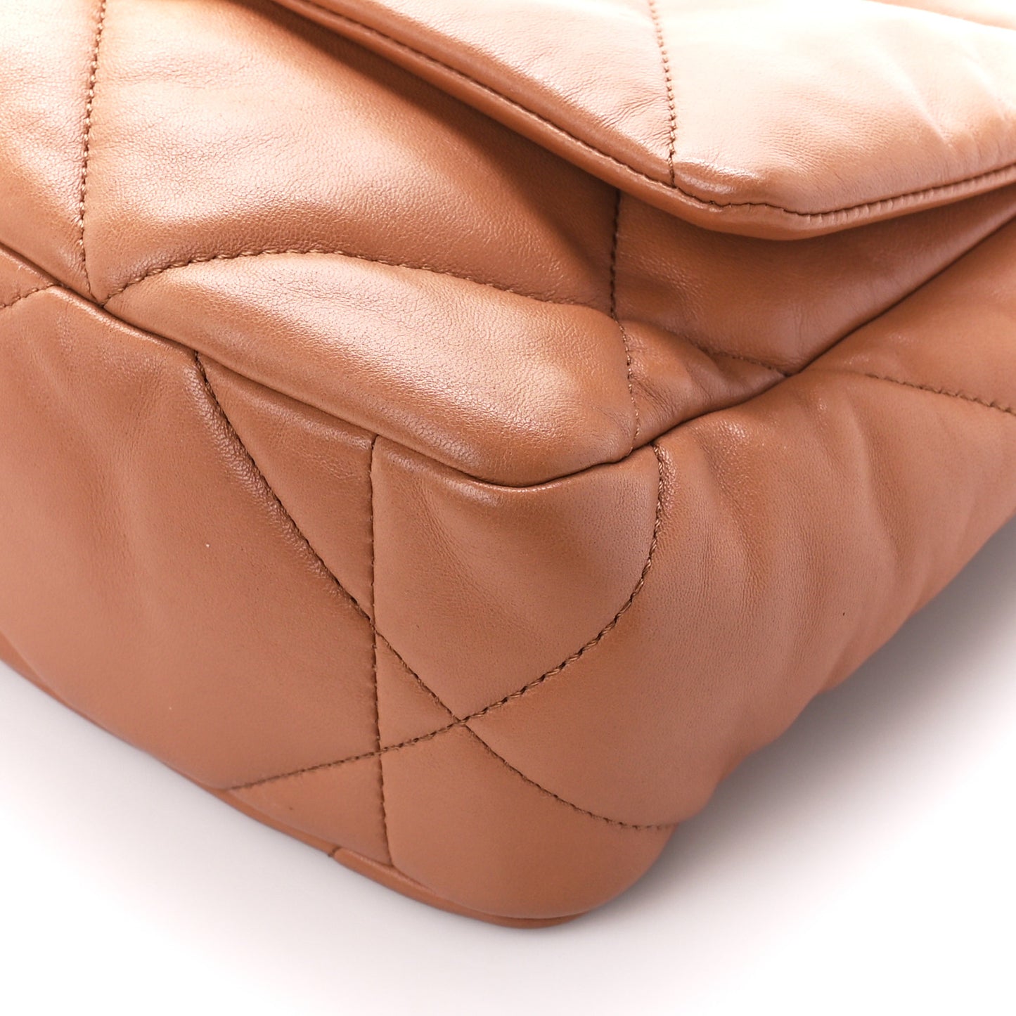 Lambskin Quilted Medium Chanel 19 Flap Brown