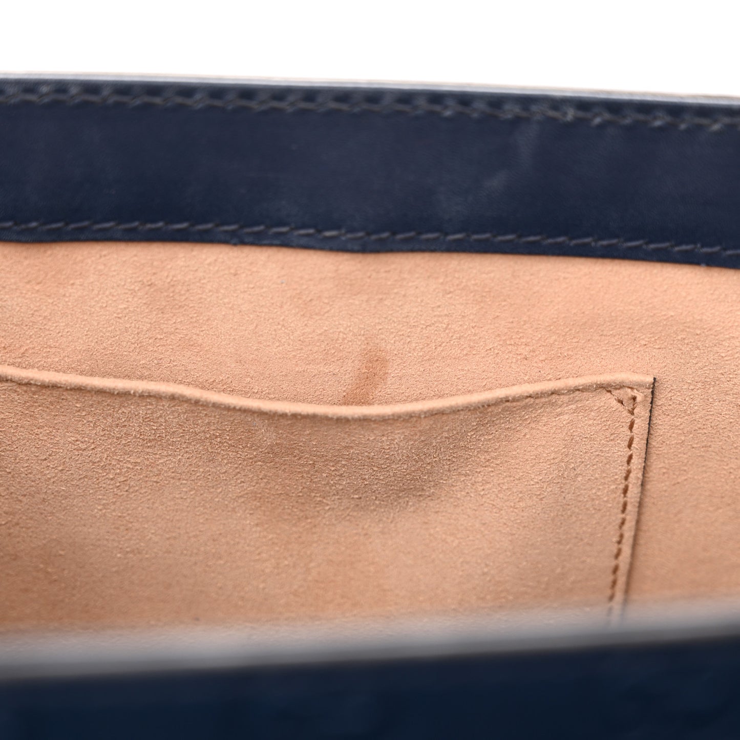 Guccissima Signature Small Padlock Top Handle Bag Blue Agata