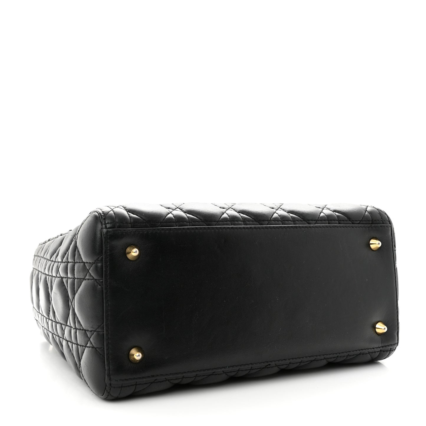 Lambskin Cannage Medium Lady Dior Black