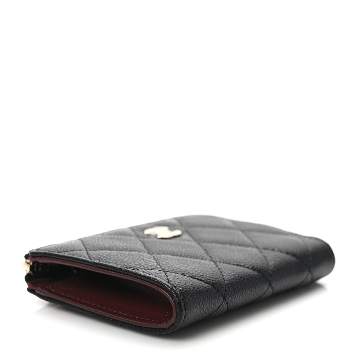 Chanel Caviar Quilted Zipped Key Holder Case Black 4 of 8