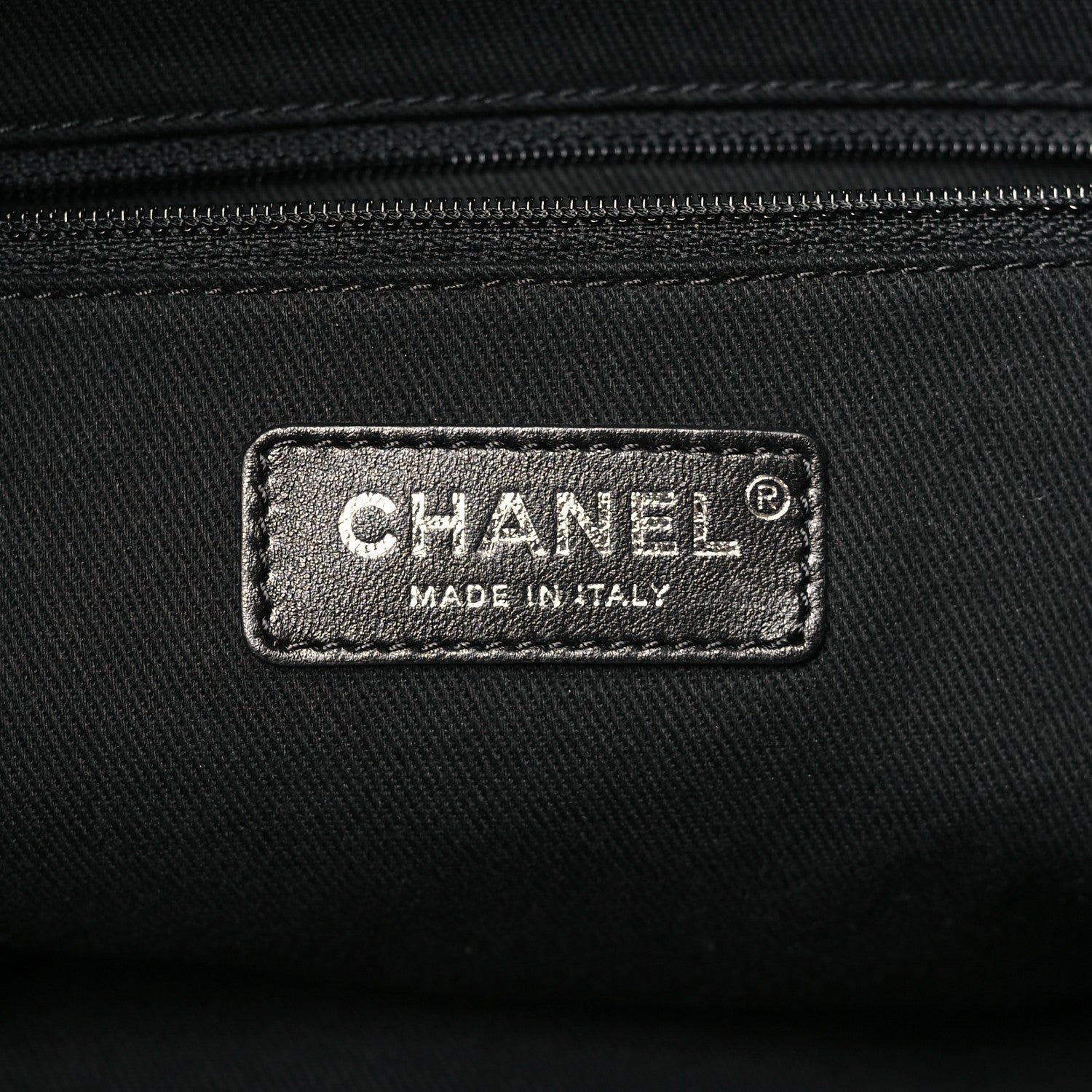 Chanel Canvas Large Deauville Backpack Charcoal 6 of 10