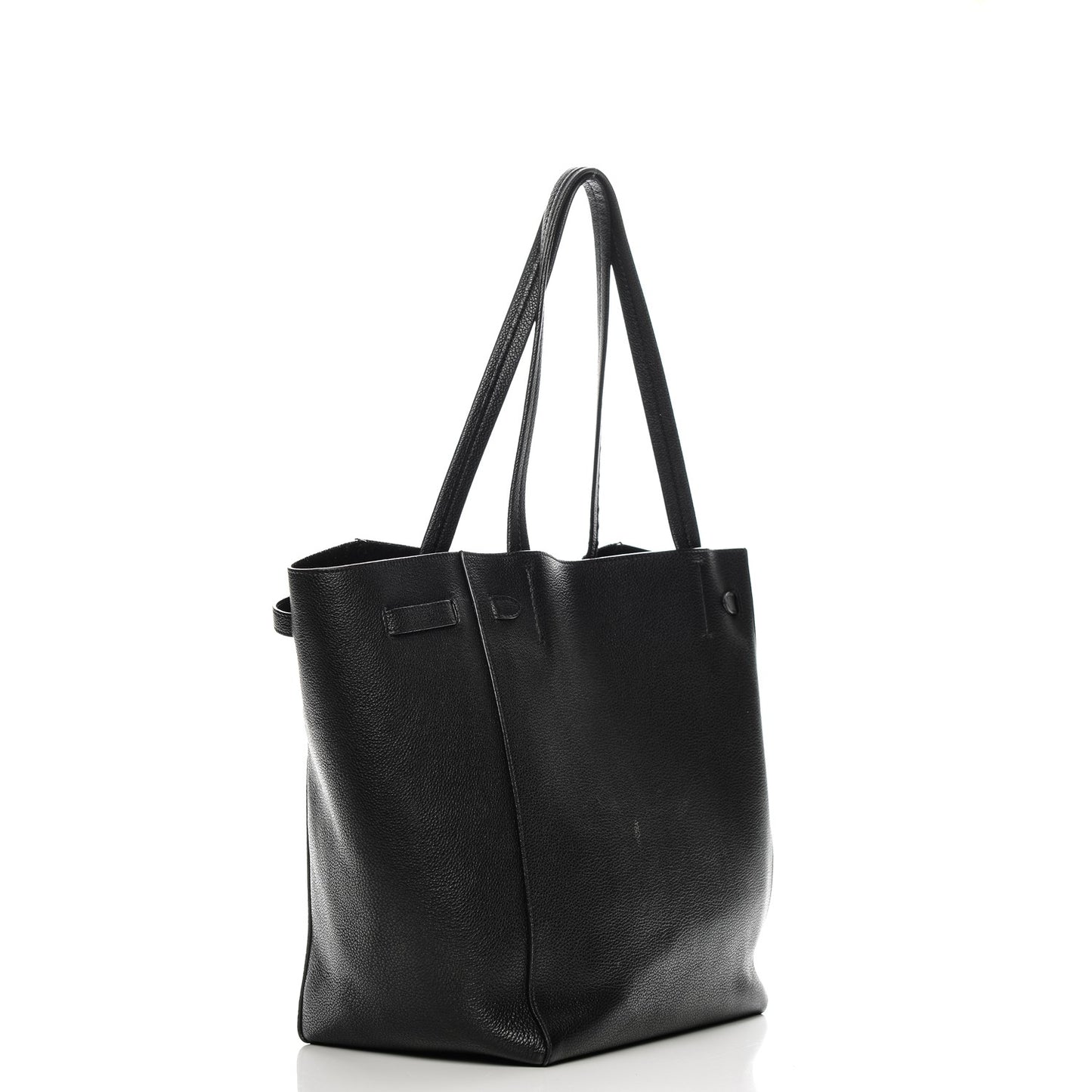 Soft Grained Calfskin Small Belt Cabas Phantom Black