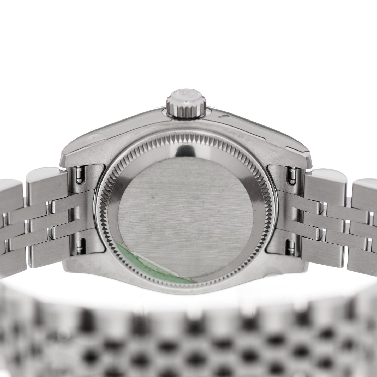 Stainless Steel 18K White Gold Diamond 26mm Oyster Perpetual Datejust Watch Black 179174
