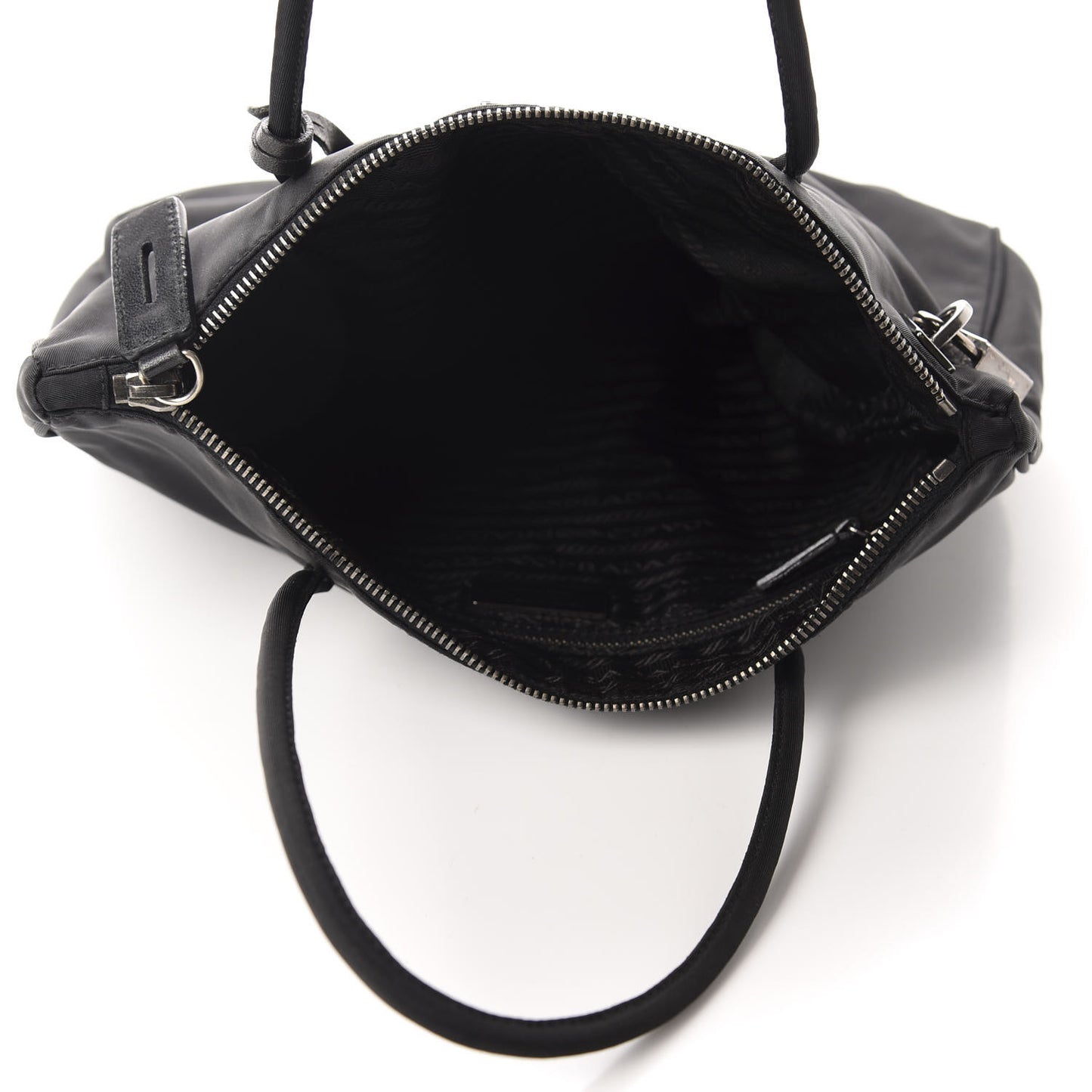 Tessuto Nylon Lock Shoulder Bag Black