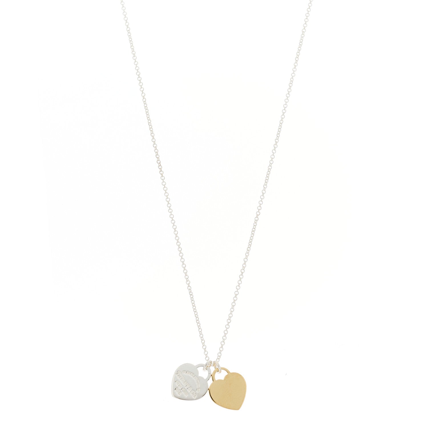 Tiffany Sterling Silver 18K Rose Gold Mini Return to Tiffany