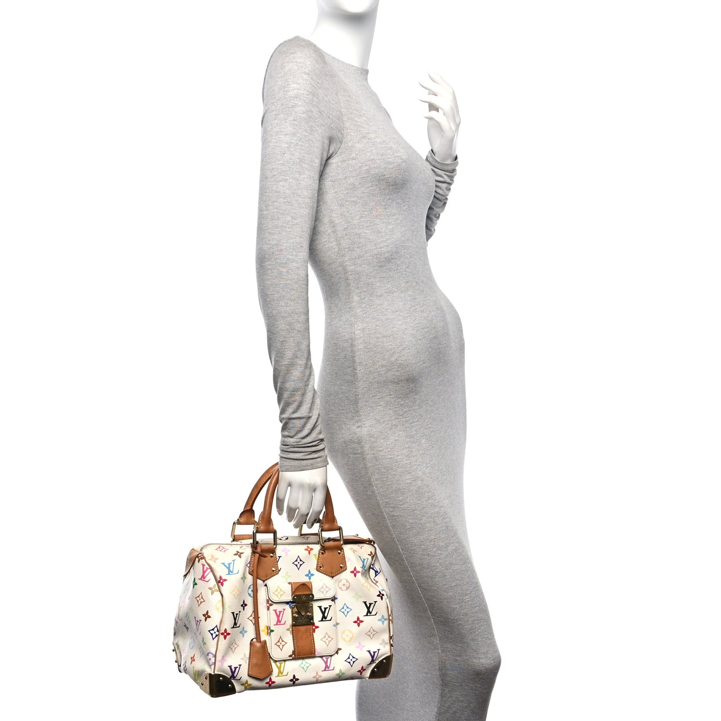 Monogram Multicolor Speedy 30 White