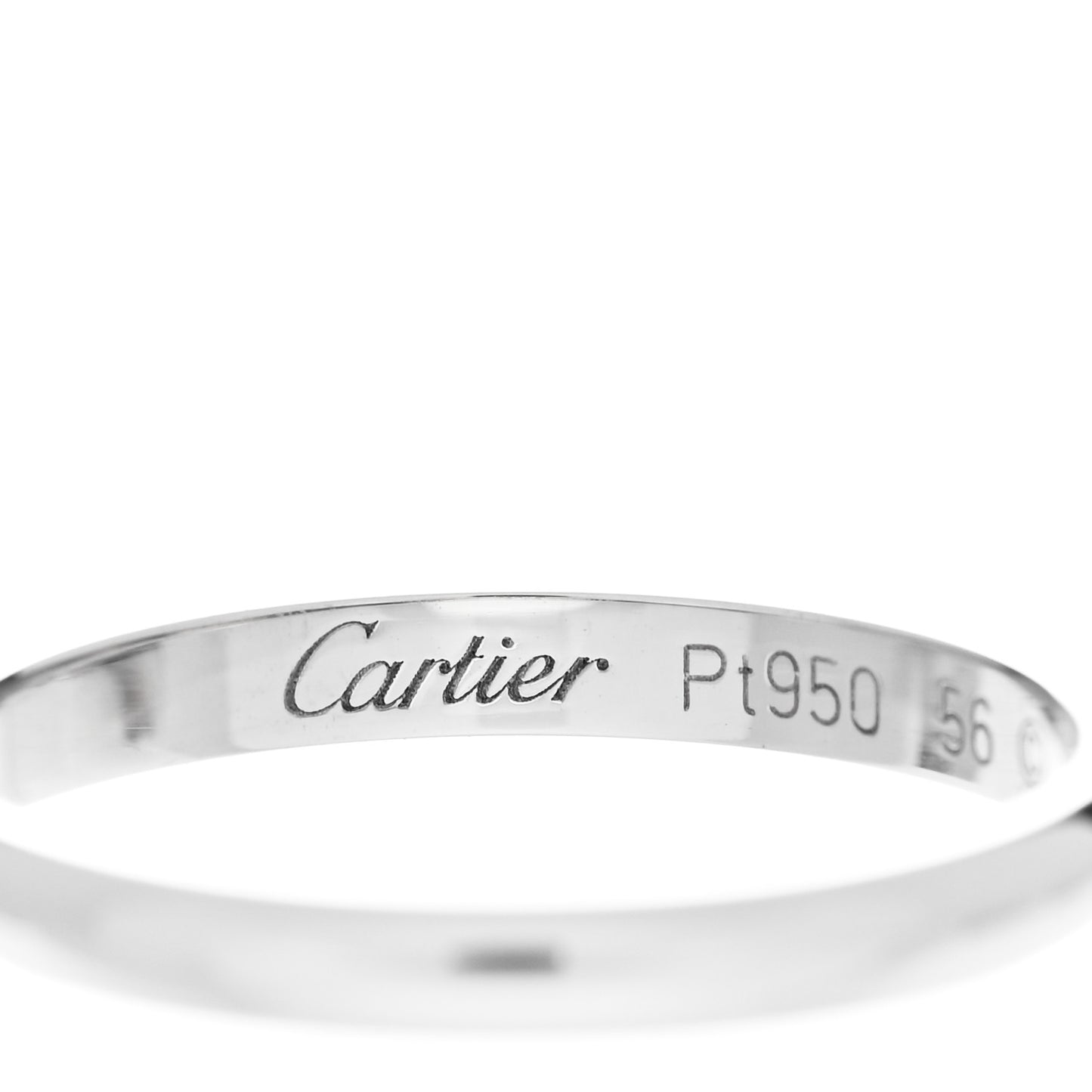 Platinum 2mm 1895 Wedding Band Ring 56 7.5