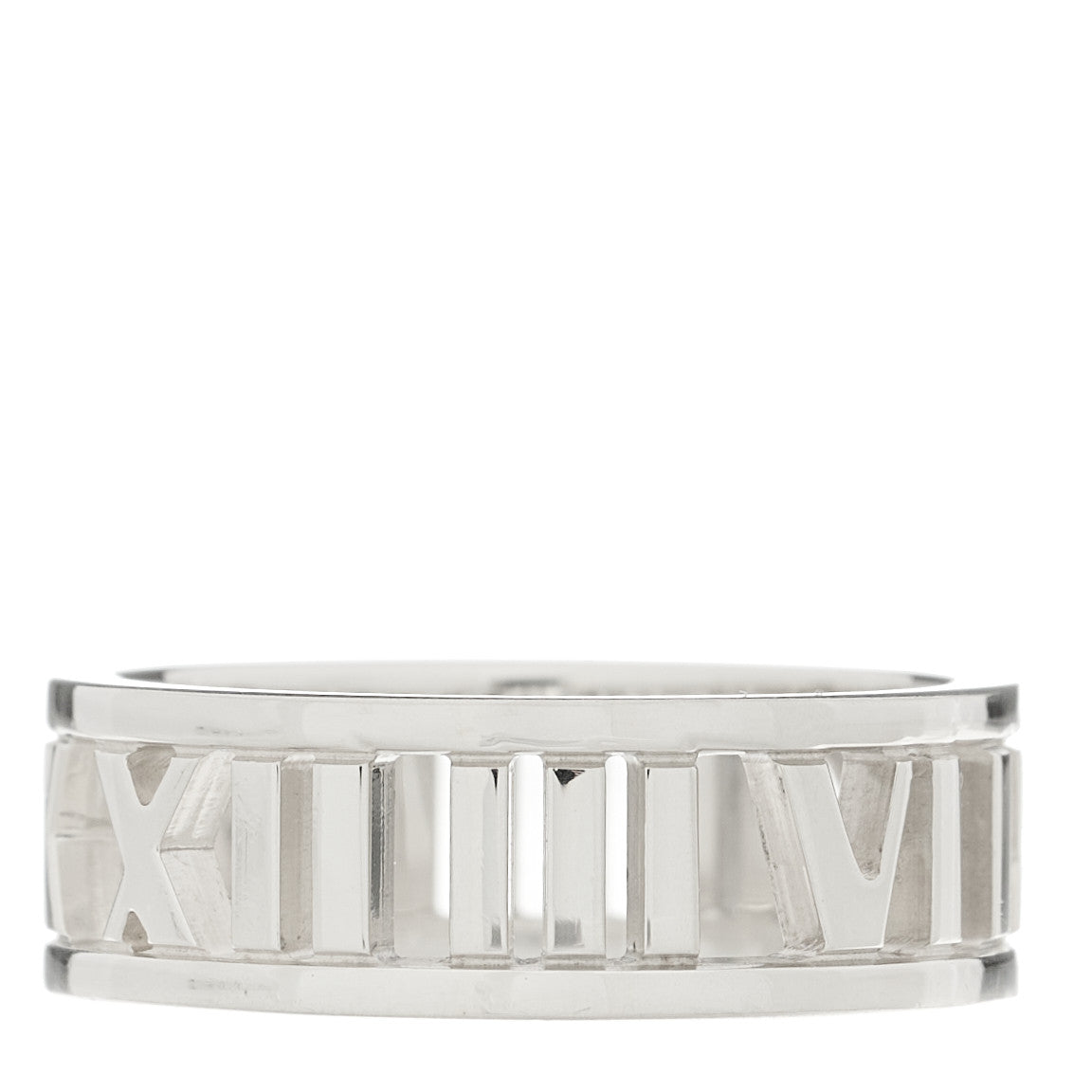 Sterling Silver Wide Atlas Open Ring 55 7.25