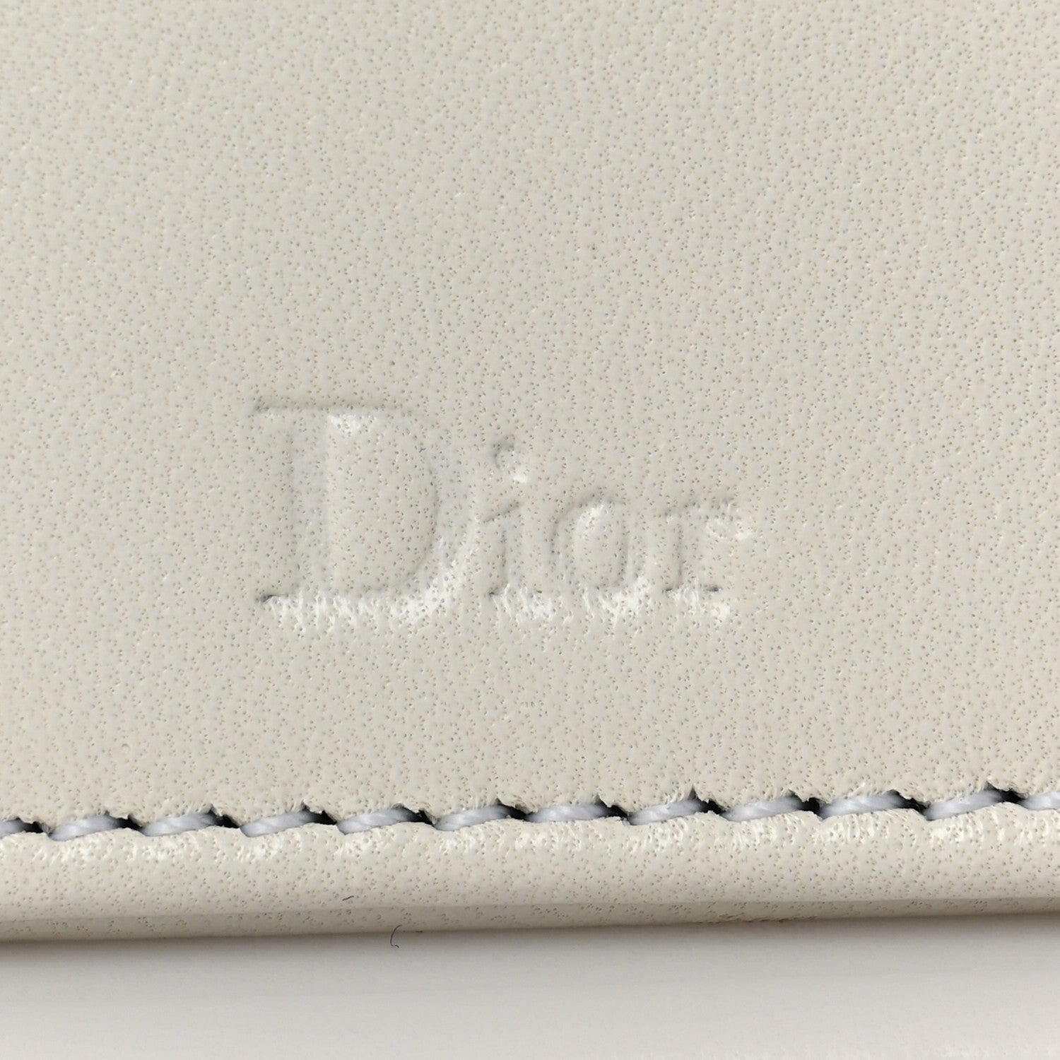 Christian Dior Lambskin Crystal Studded Small Diorama Flap Bag Off White 8 of 10