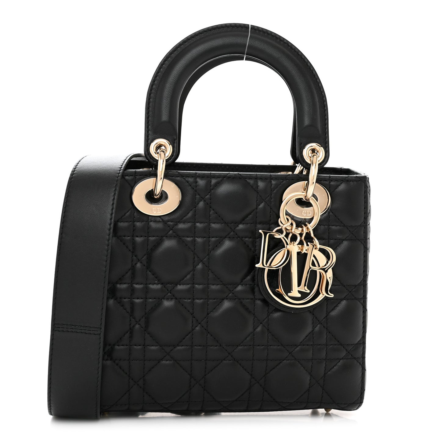 Lambskin Cannage Small My ABCDior Lady Dior Black