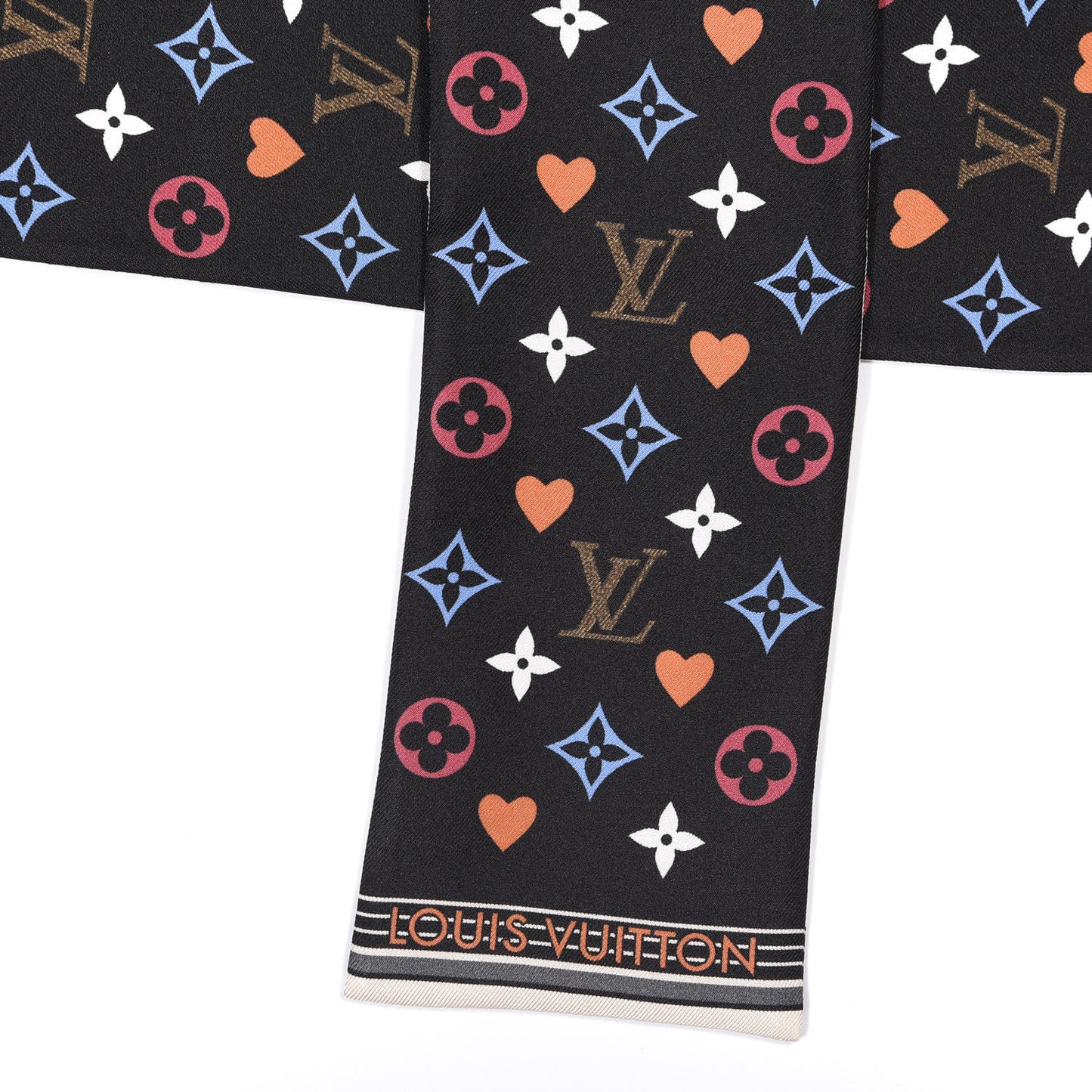 Silk Game On Bandeau Black White