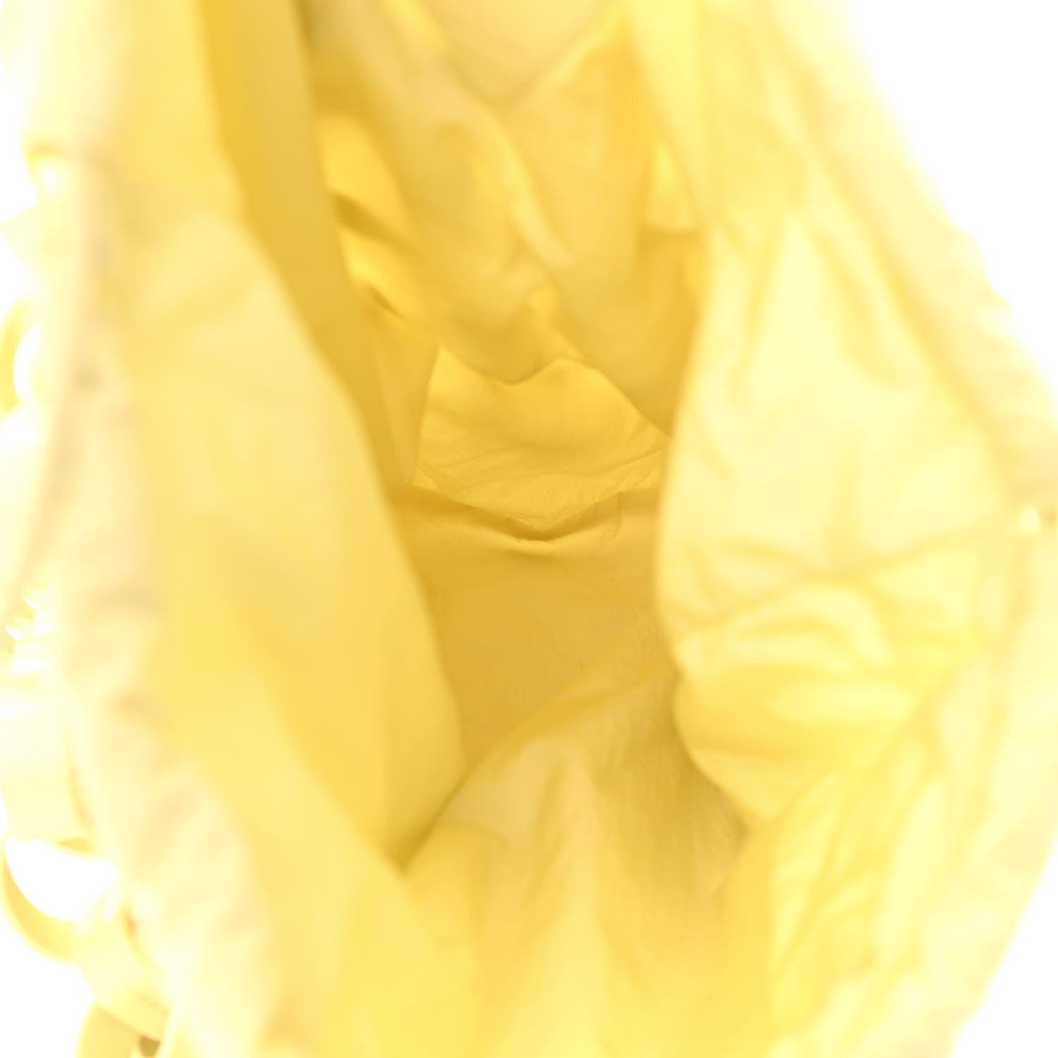 Bottega Veneta Lambskin Intrecciato Drawstring Shopper Tote Buttercup Yellow 5 of 10