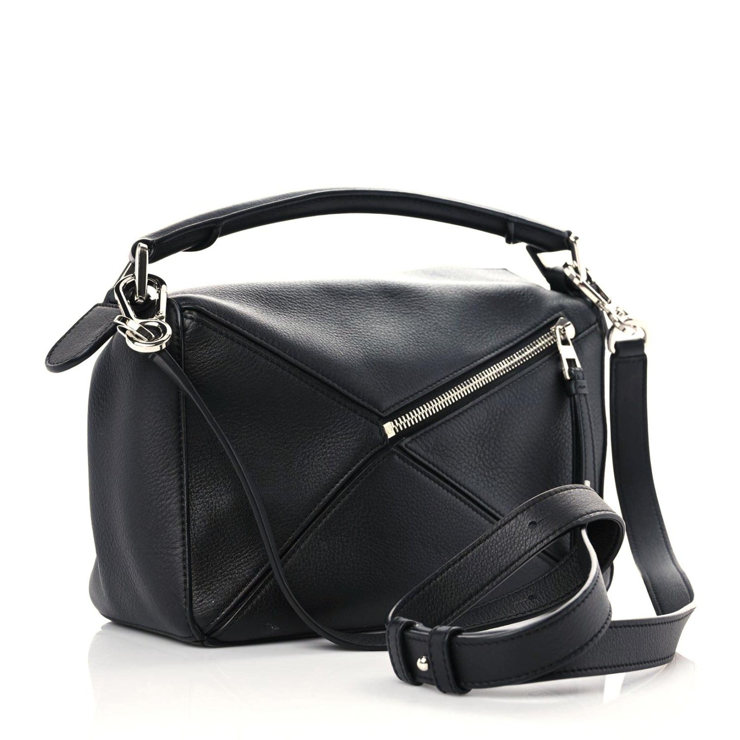 Loewe Calfskin Small Puzzle Bag Black 3 of 18