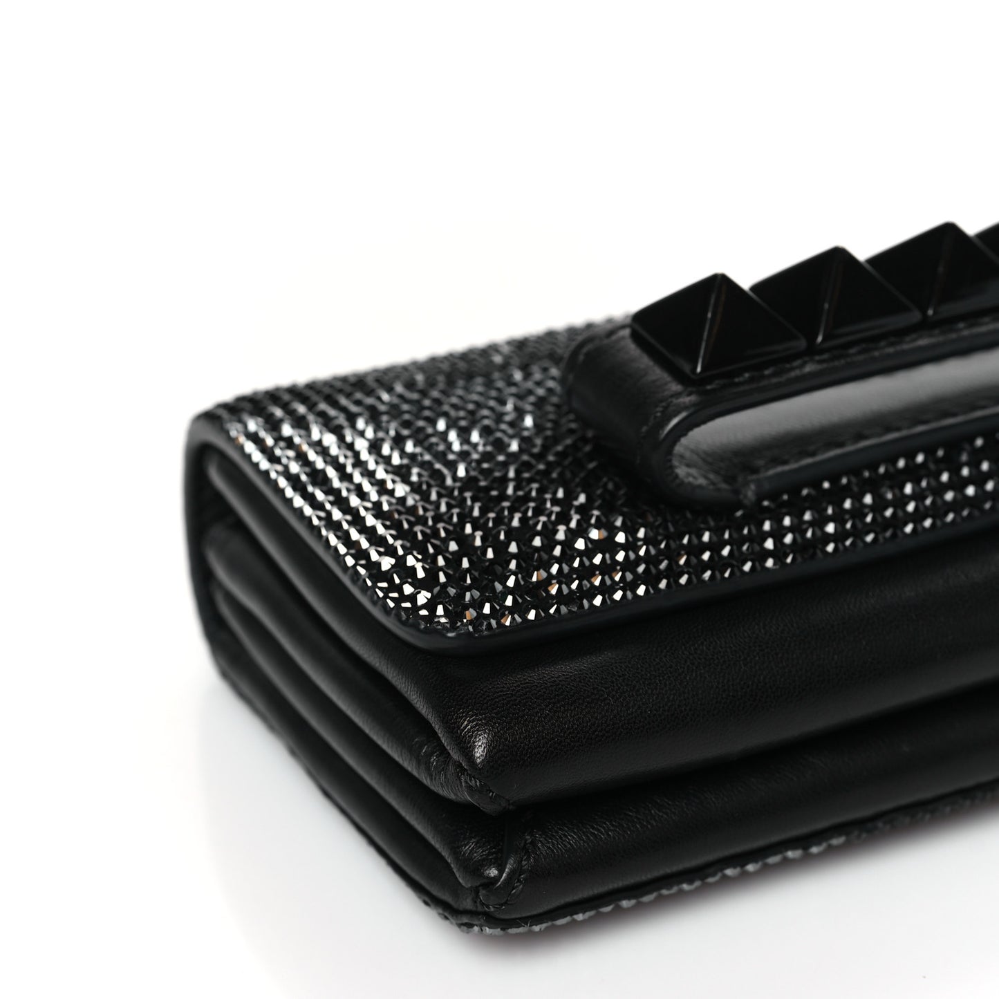 Nappa Crystal Mini Va Va Voom Shoulder Bag Black