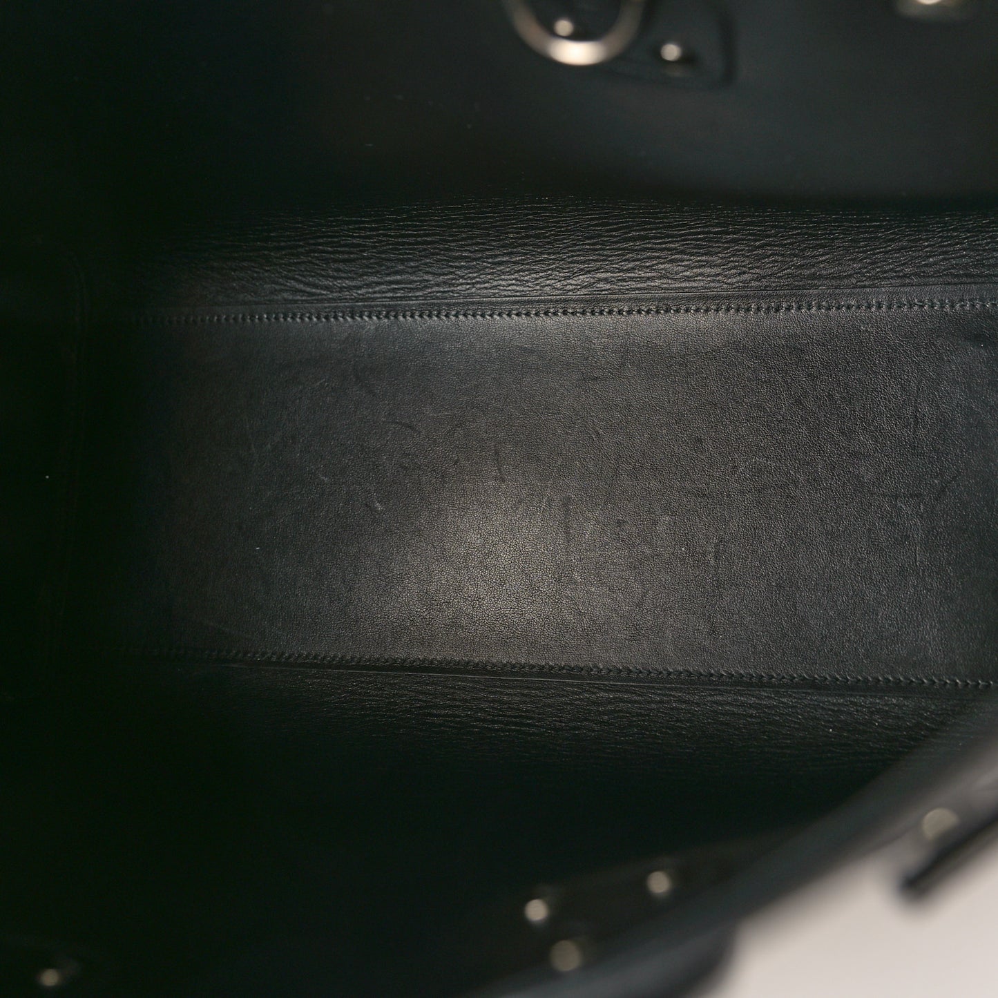 Grained Calfskin Small Sac De Jour Black
