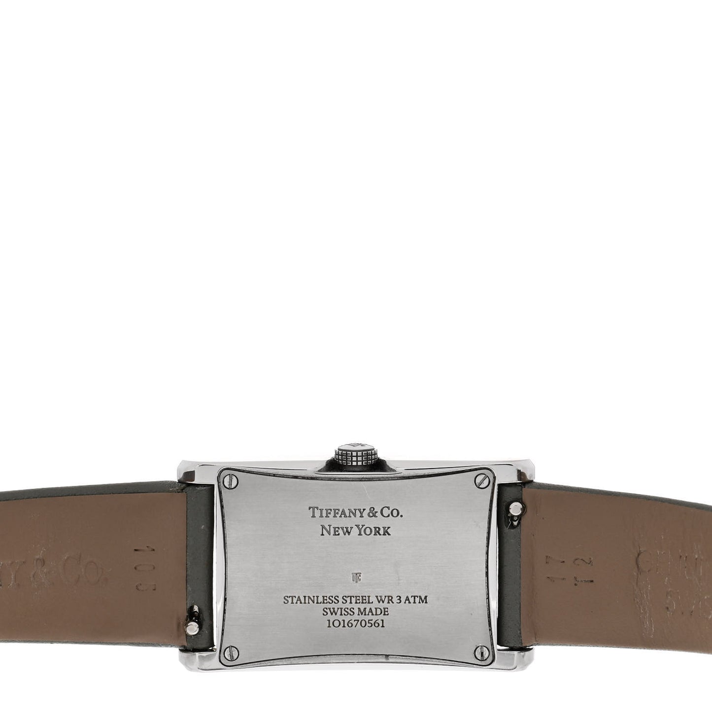 Stainless Steel Calfskin 22mm East West Quartz Watch Pink