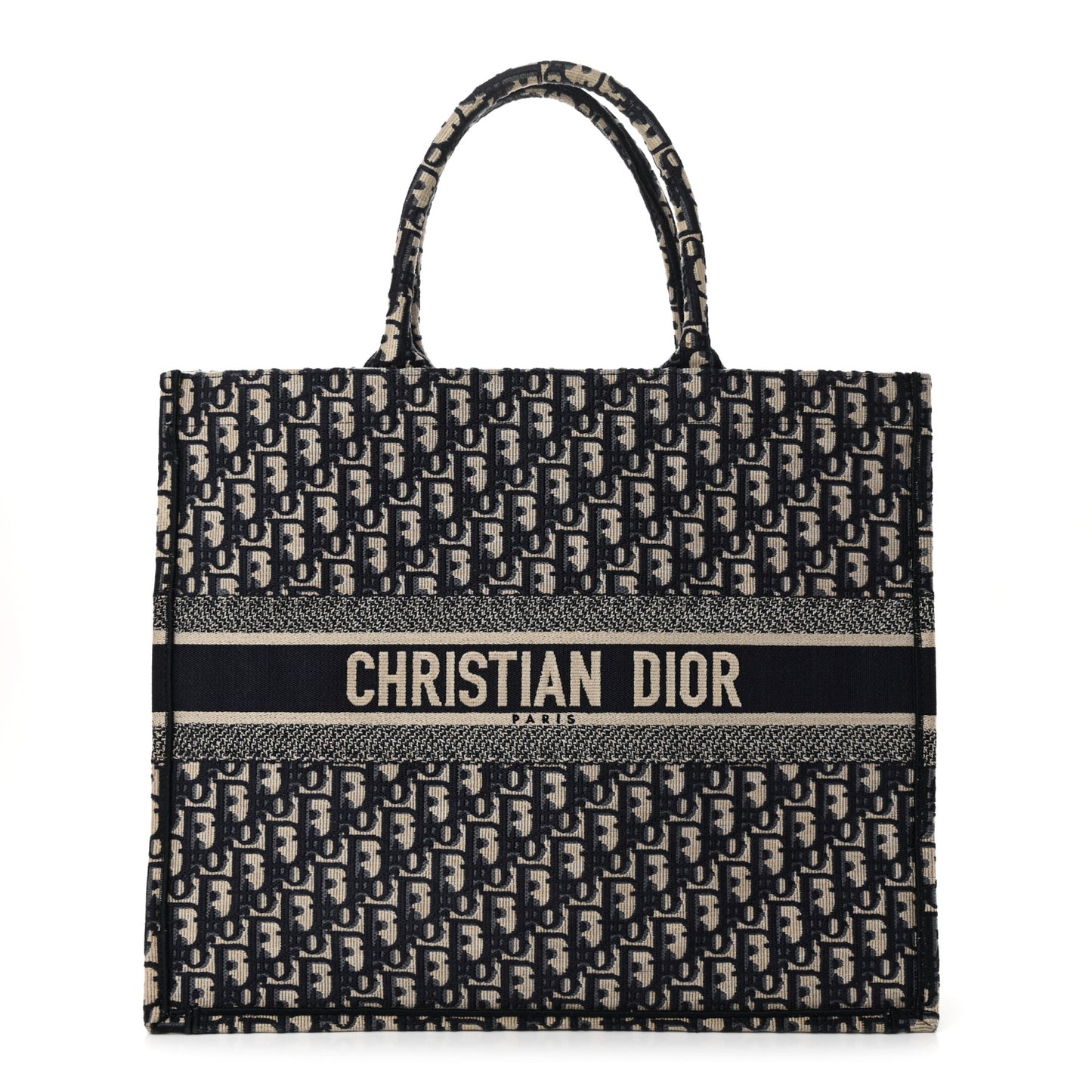 Oblique Large Book Tote Blue Multicolor