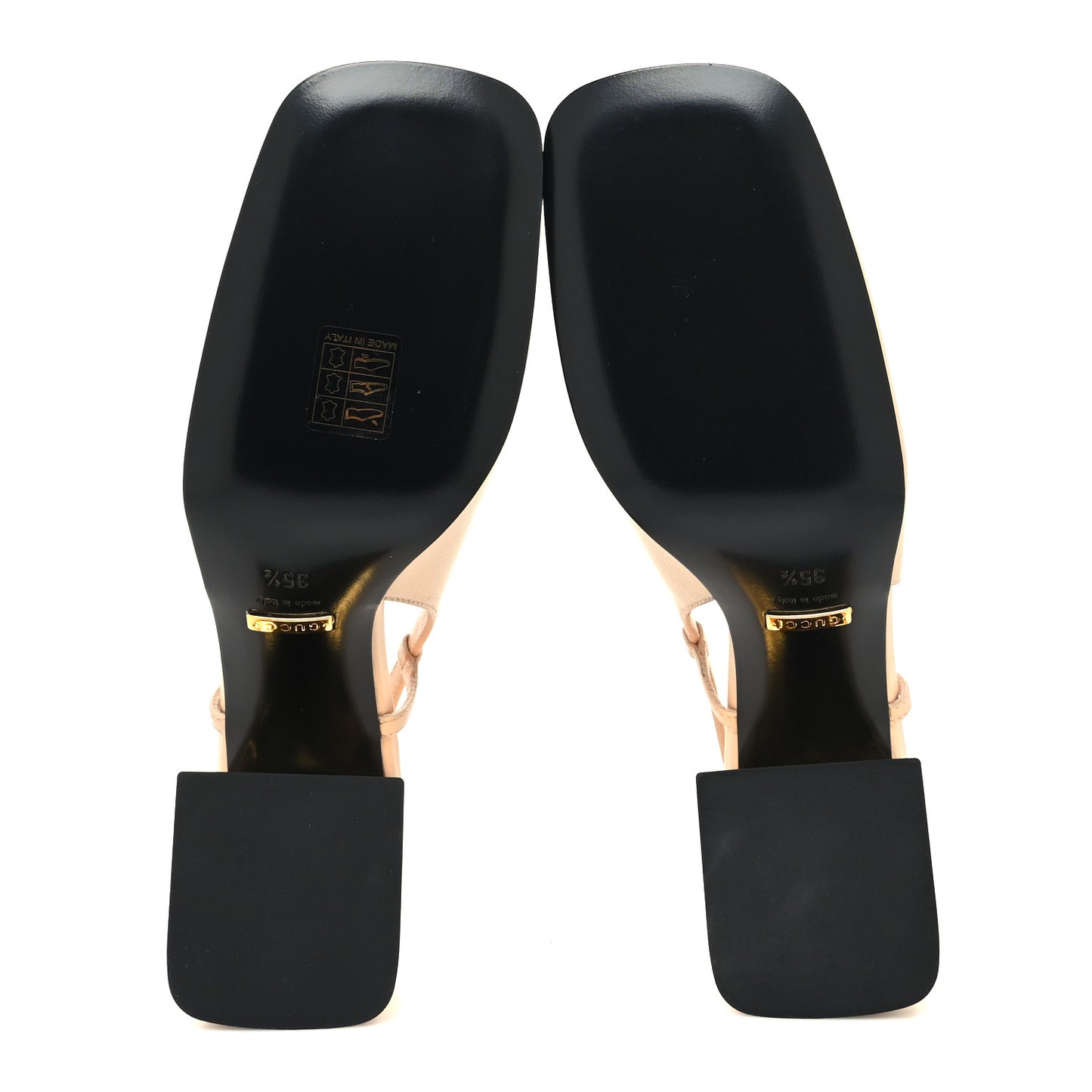 Malaga Kid Horsebit 75mm Slingback Pumps 35.5 Skin Rose