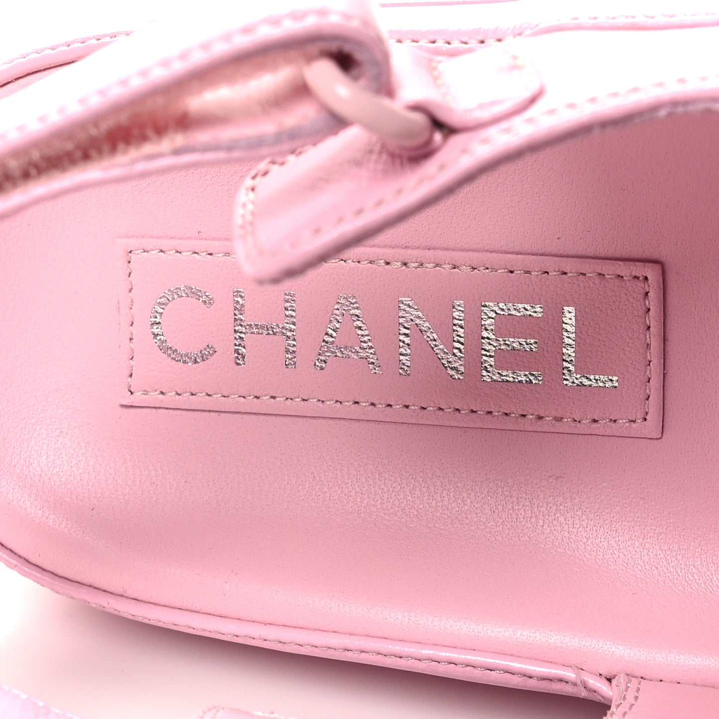 Lambskin Crystal CC Velcro Dad Sandals 38 LightPink