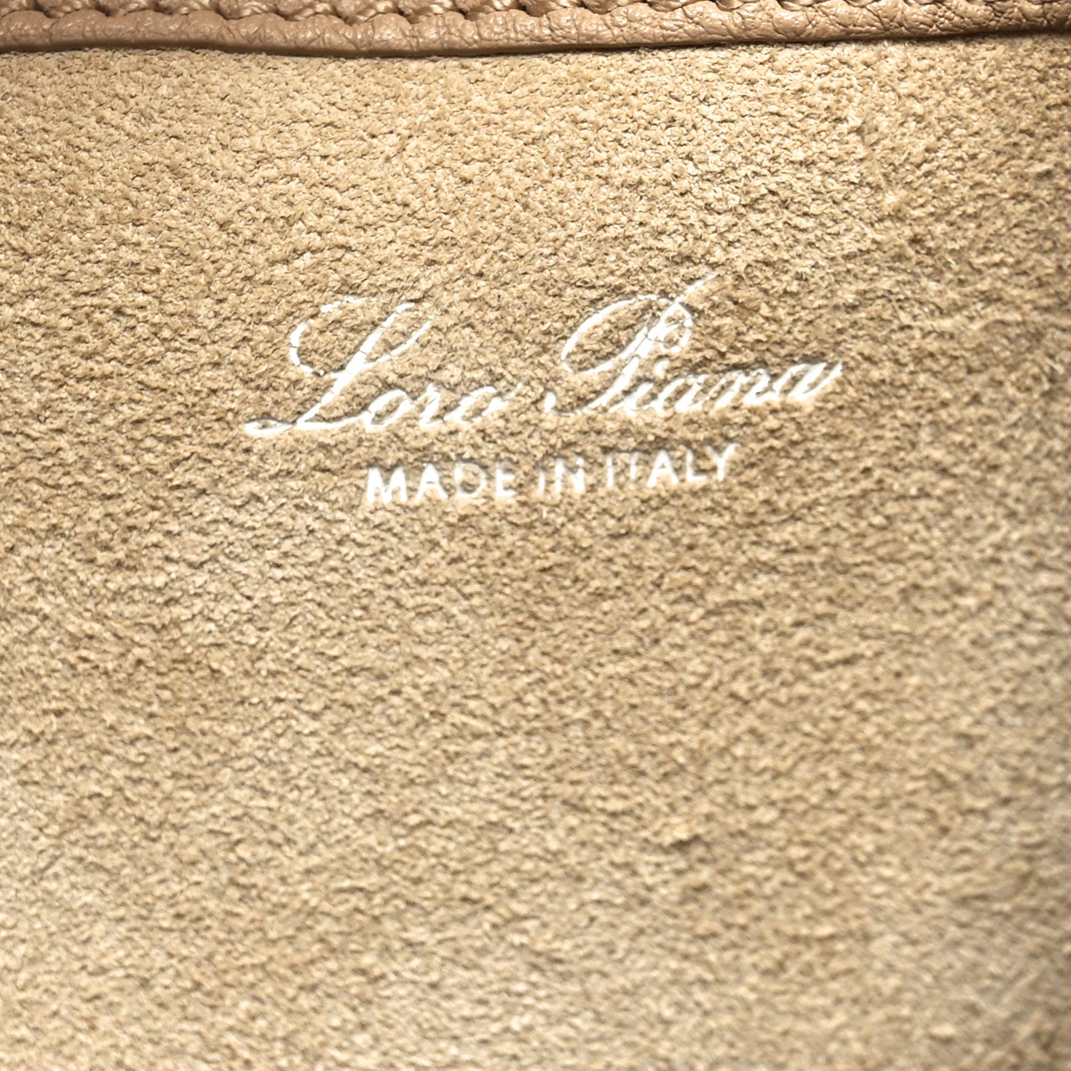 Loro Piana Grained Calfskin Large Bale Bag Light Mastic 6 of 9