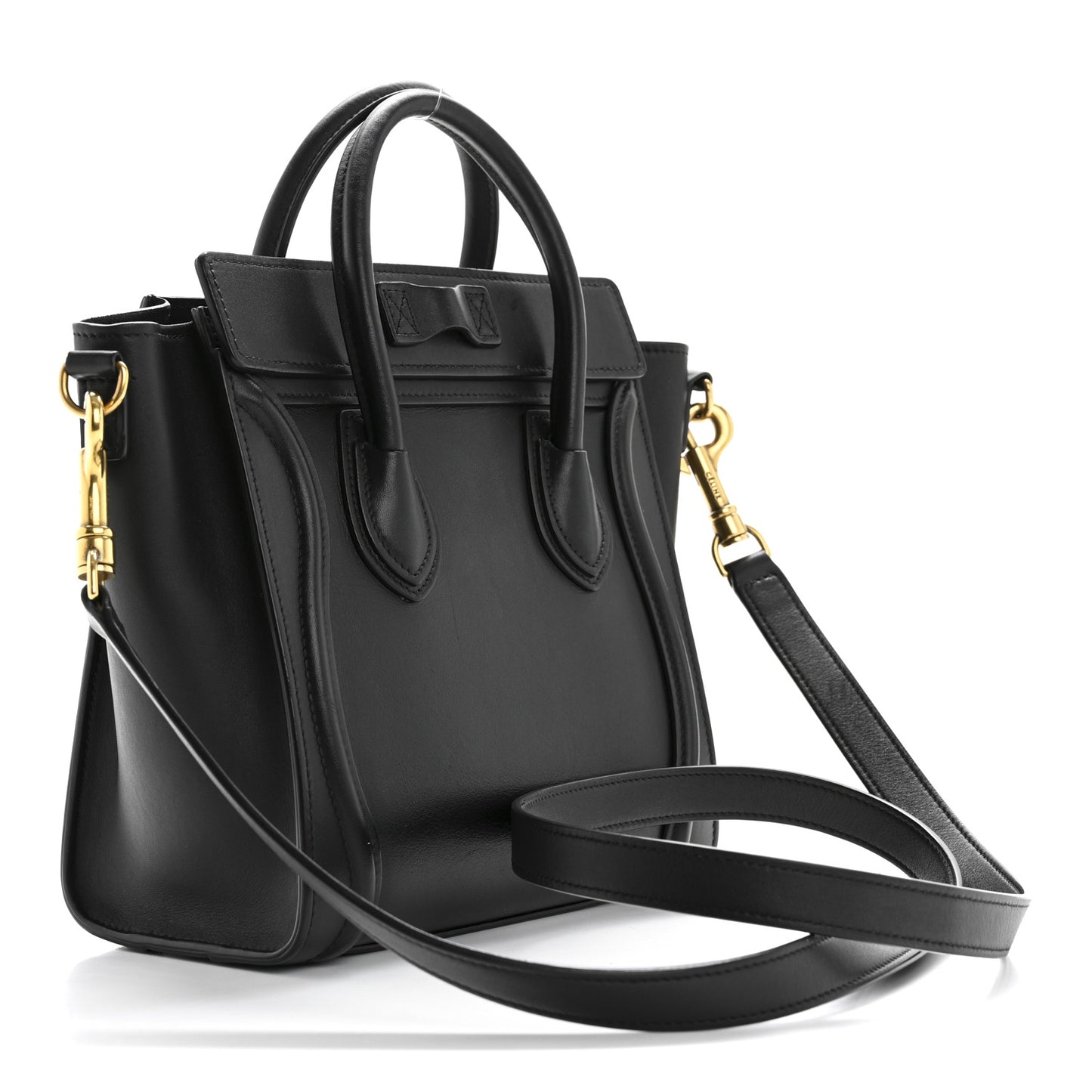 Smooth Calfskin Nano Luggage Black