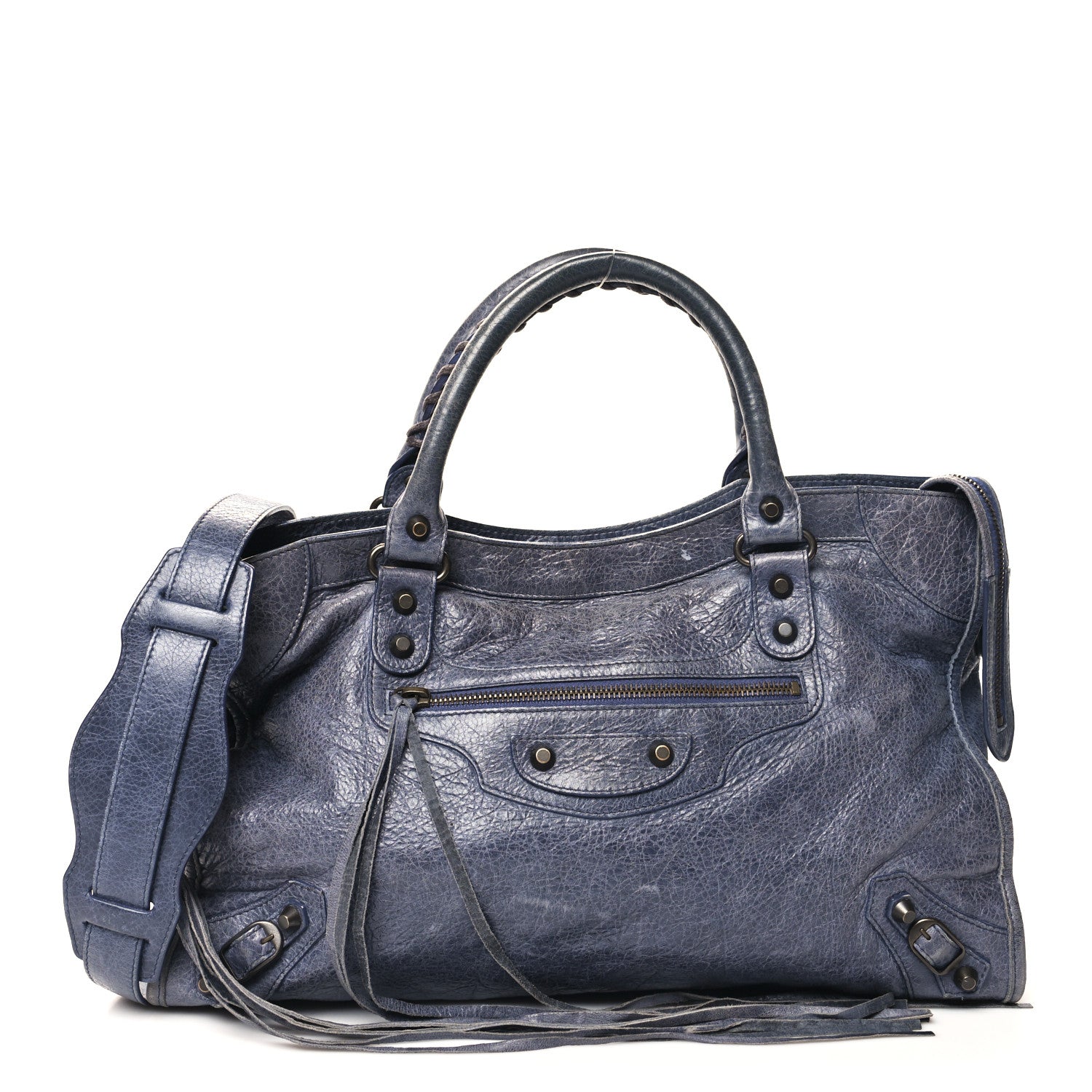 Balenciaga Agneau Classic Hardware City Bleu Roi 1602707