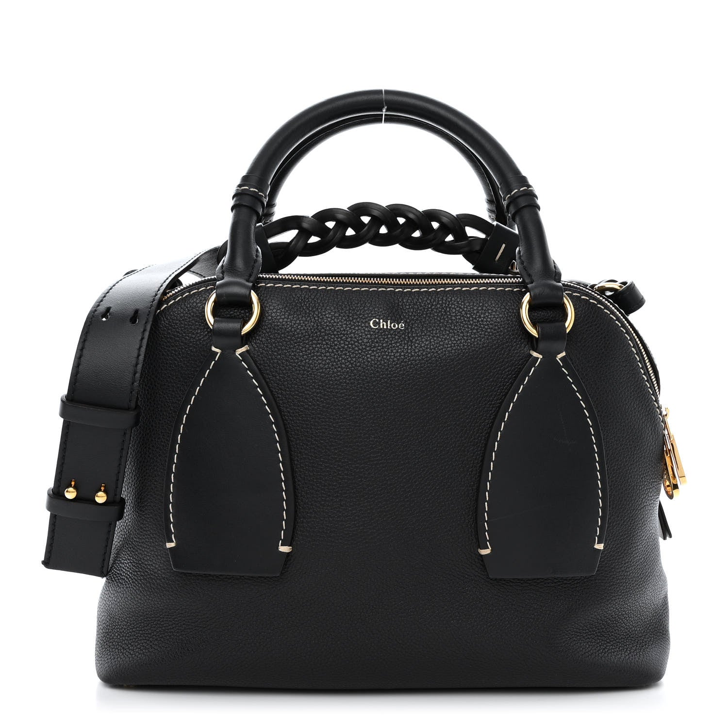 Chloe Calfskin Medium Daria Full Blue 1 of 11