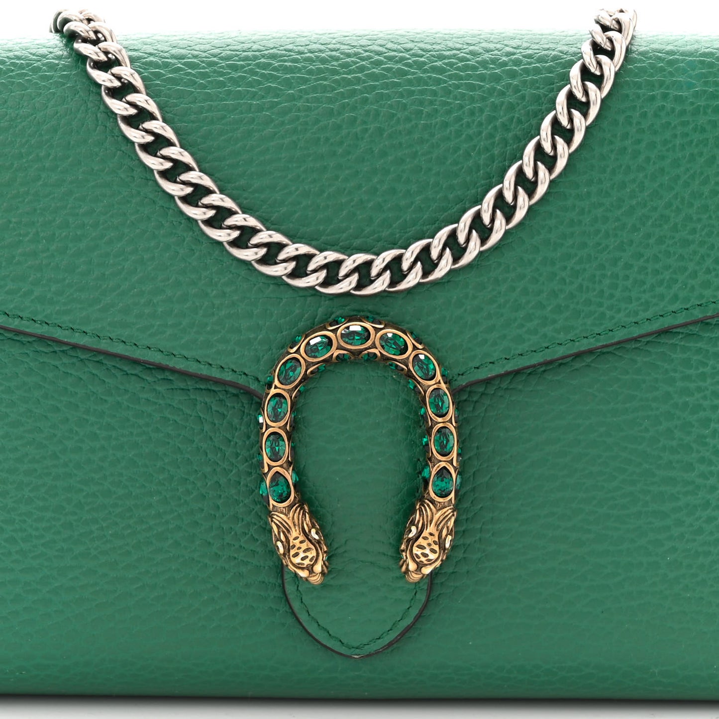 Calfskin Mini Dionysus Chain Wallet Emerald