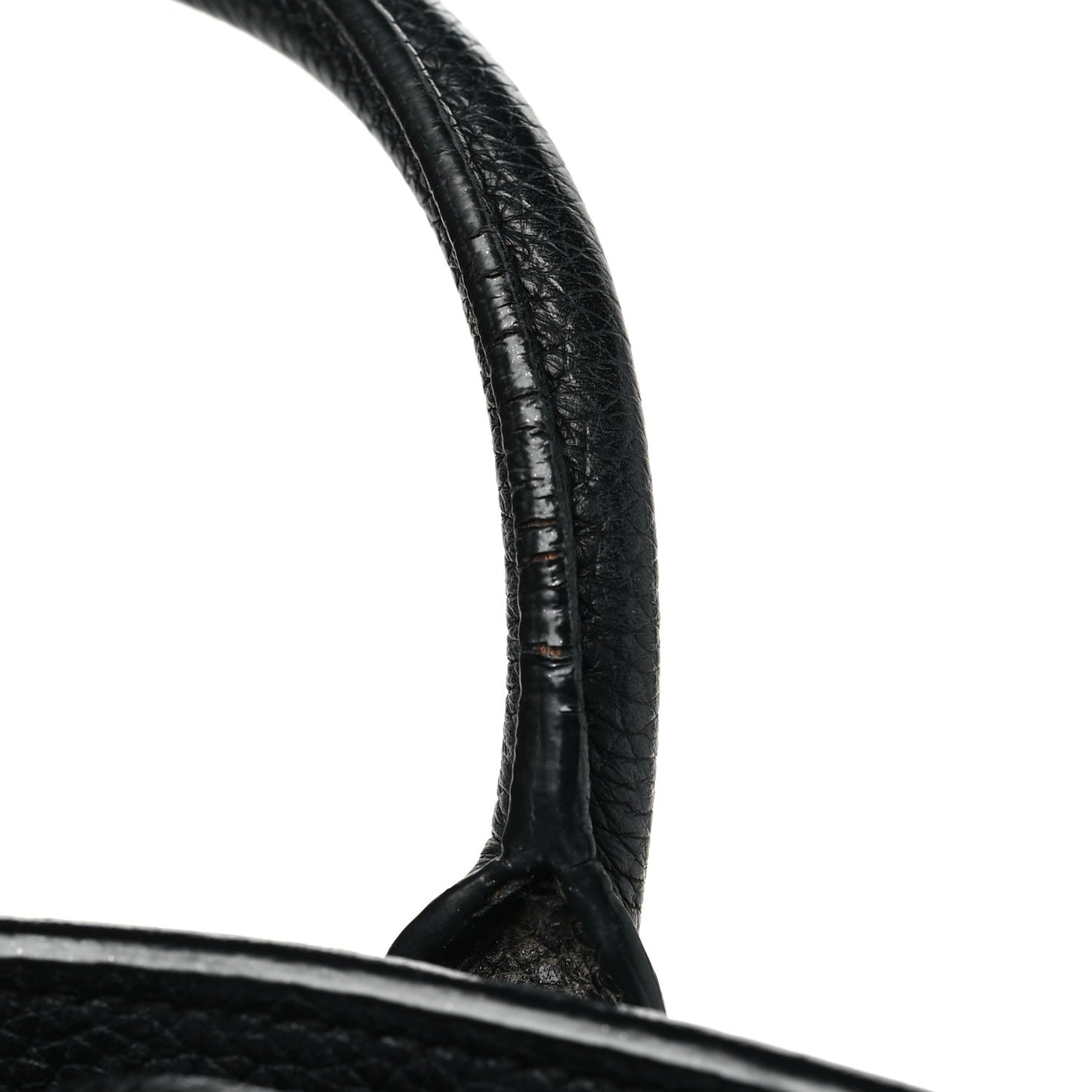 Grained Calfskin Nano Sac De Jour Souple Black