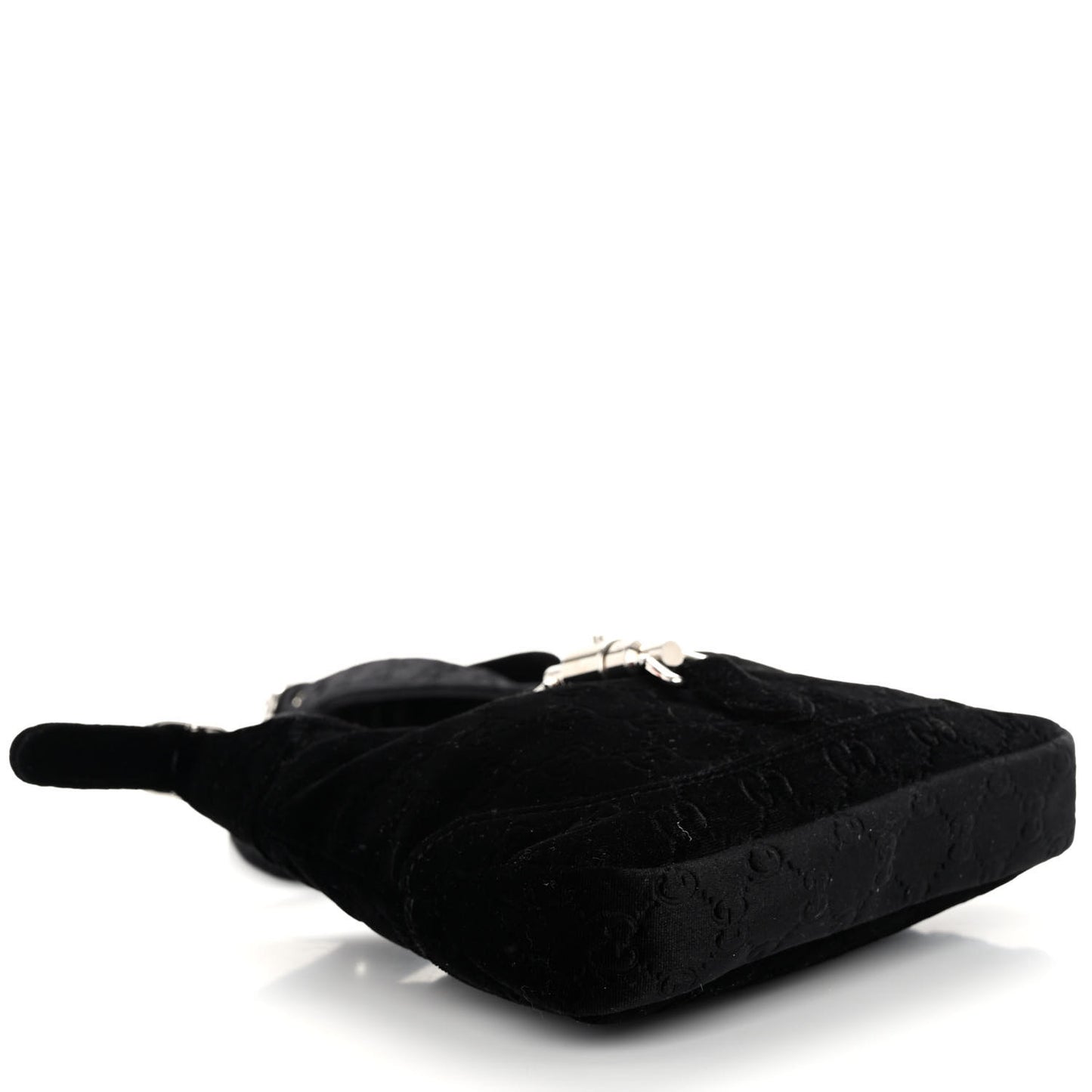 New Velvet Ashmir GG Monogram Small Jackie 1961 Hobo Black
