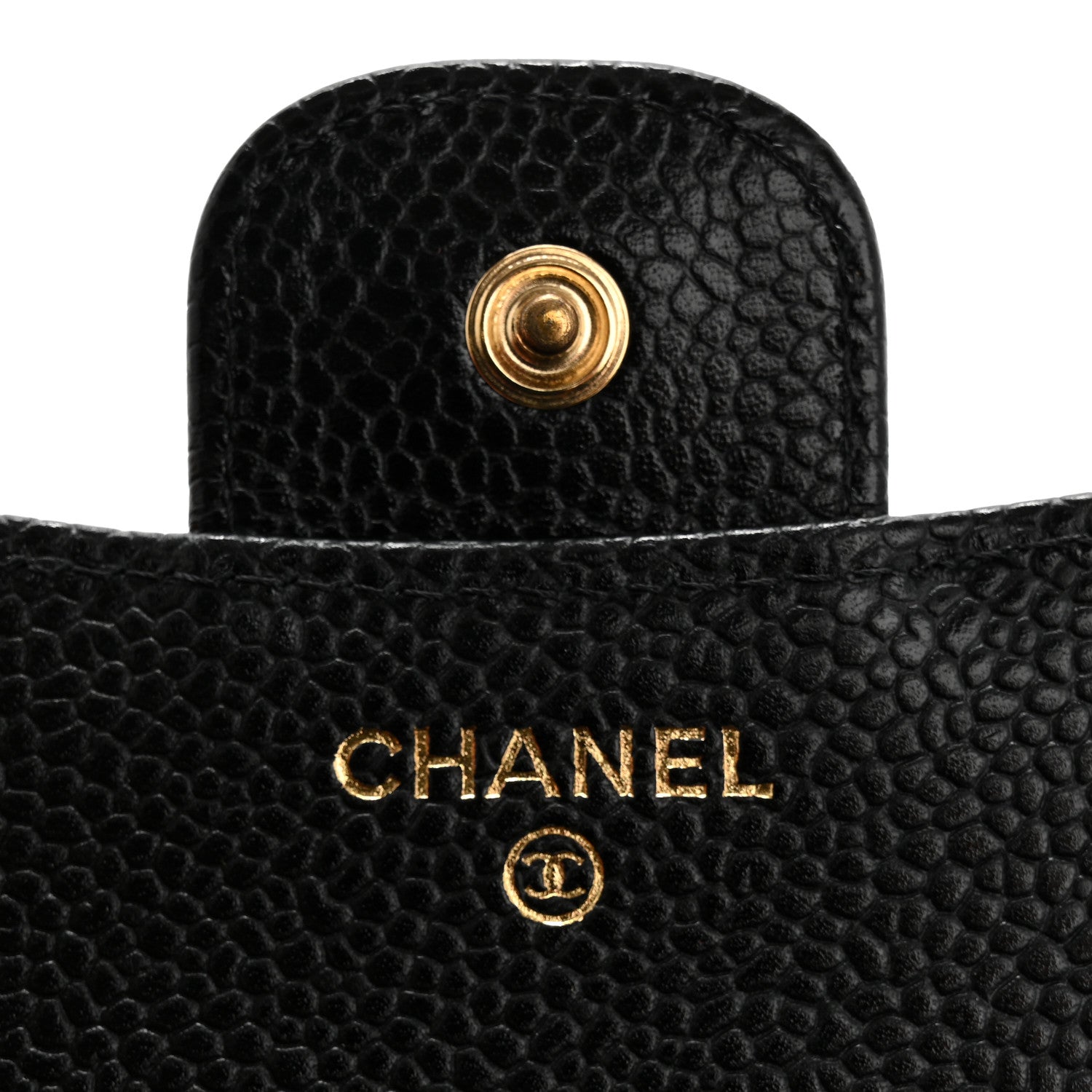 Chanel Caviar Quilted Compact Flap Wallet Black 6 of 8