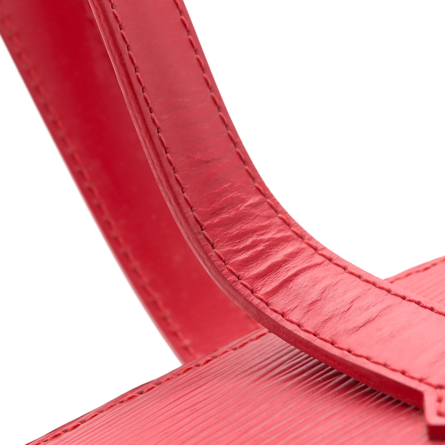 Epi Saint Jacques PM Long Straps Red