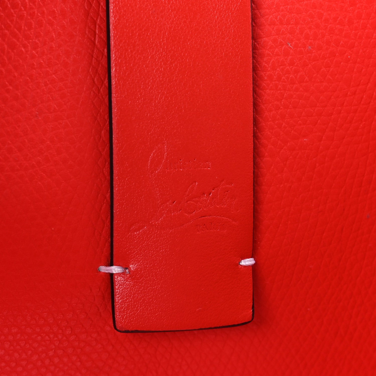 Christian Louboutin Calfskin Spikes Small East West Cabata Tote Snow 7 of 11