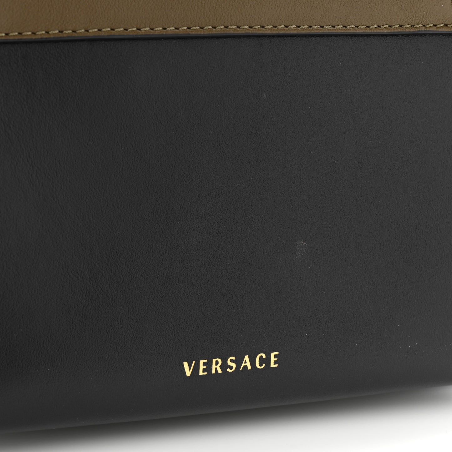 Vitello Virtus Chain Clutch Black Khaki