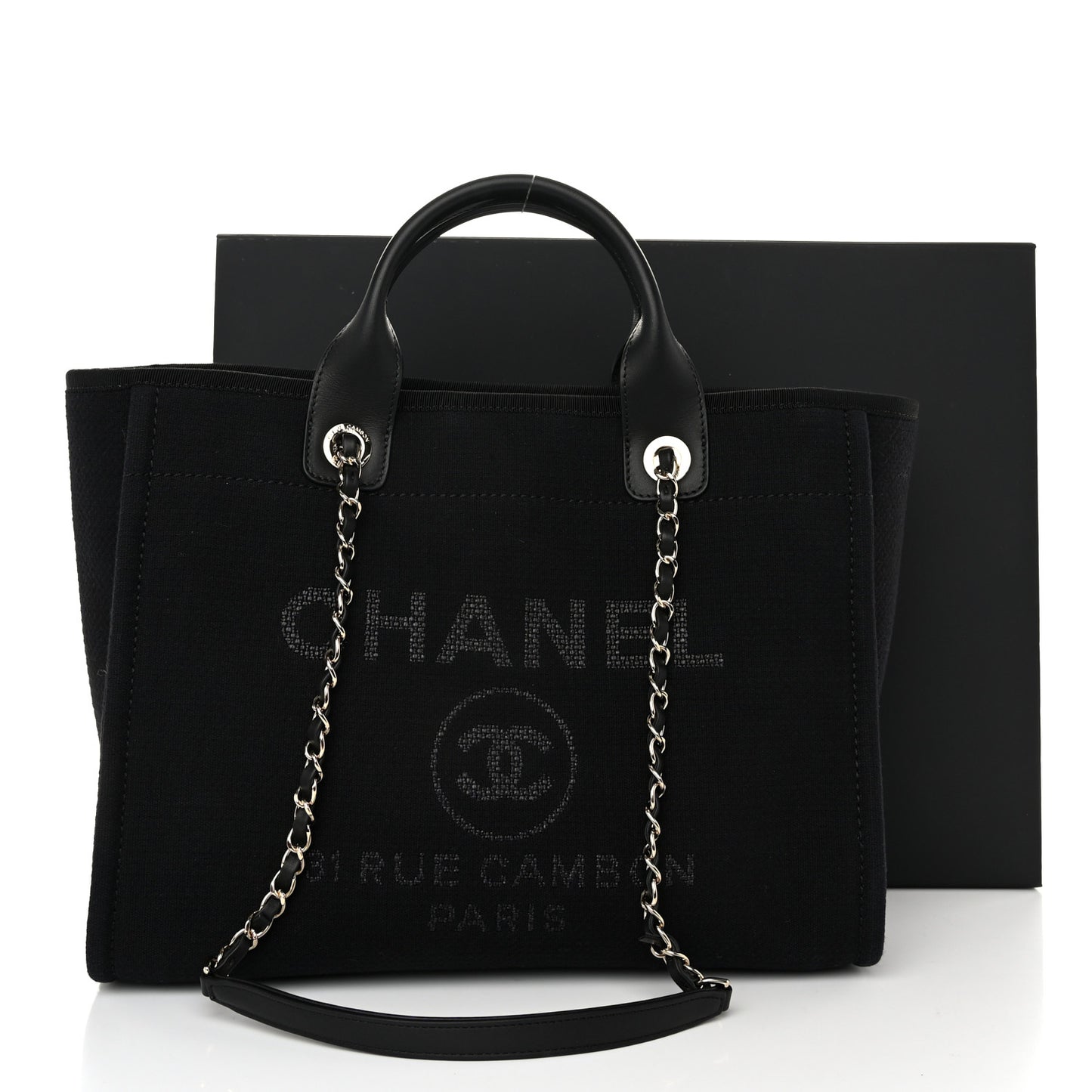 Mixed Fibers Small Deauville Tote Black