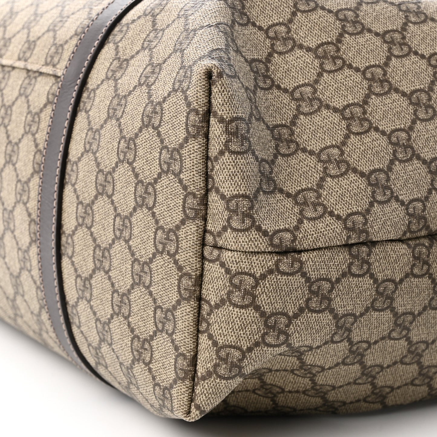 GG Plus Monogram Boston Carry On Duffle Bag Brown