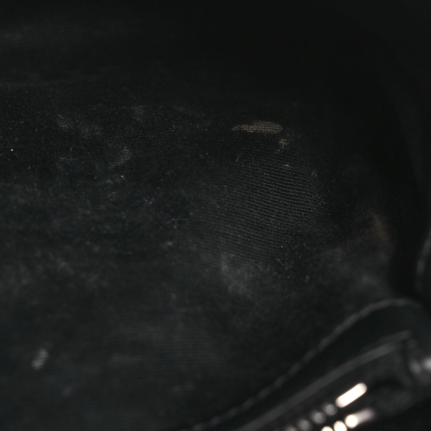Calfskin Y Quilted Monogram Small Loulou Chain Satchel Black