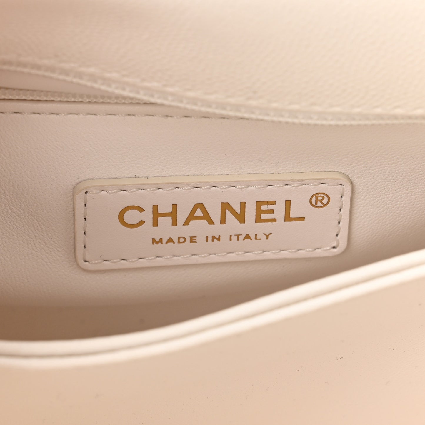 Caviar Quilted Mini Coco Handle Flap White