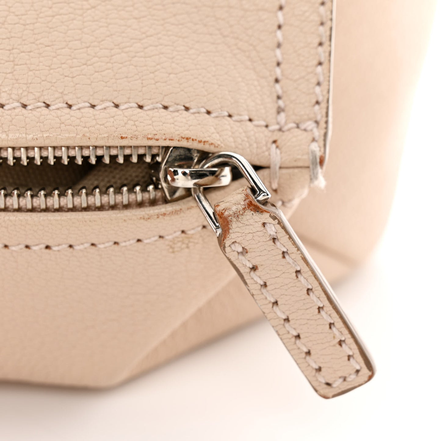 Sugar Goatskin Mini Pandora Beige